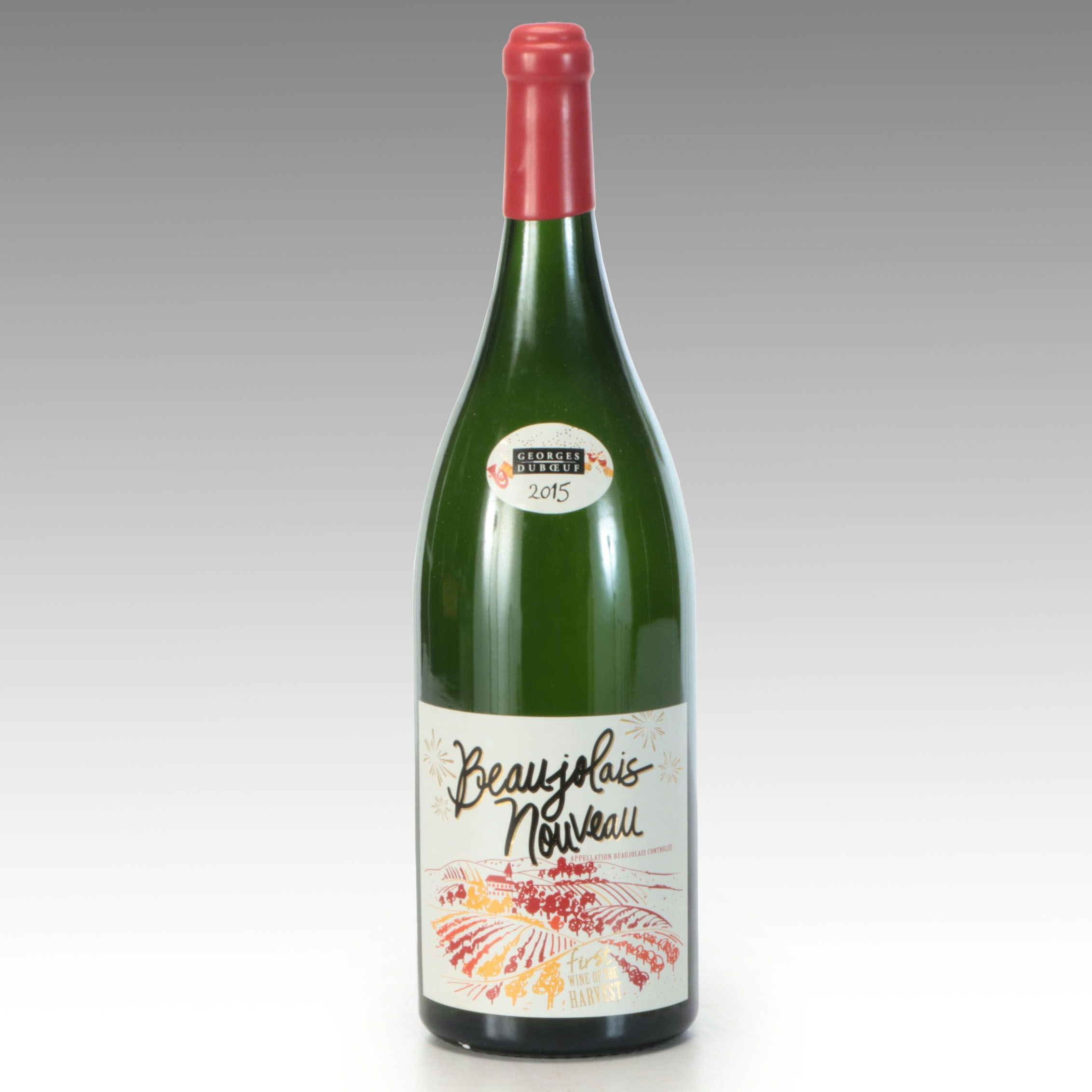 Georges Duboeuf Beaujolais Nouveau 2015 Rehoboam Wine Bottle