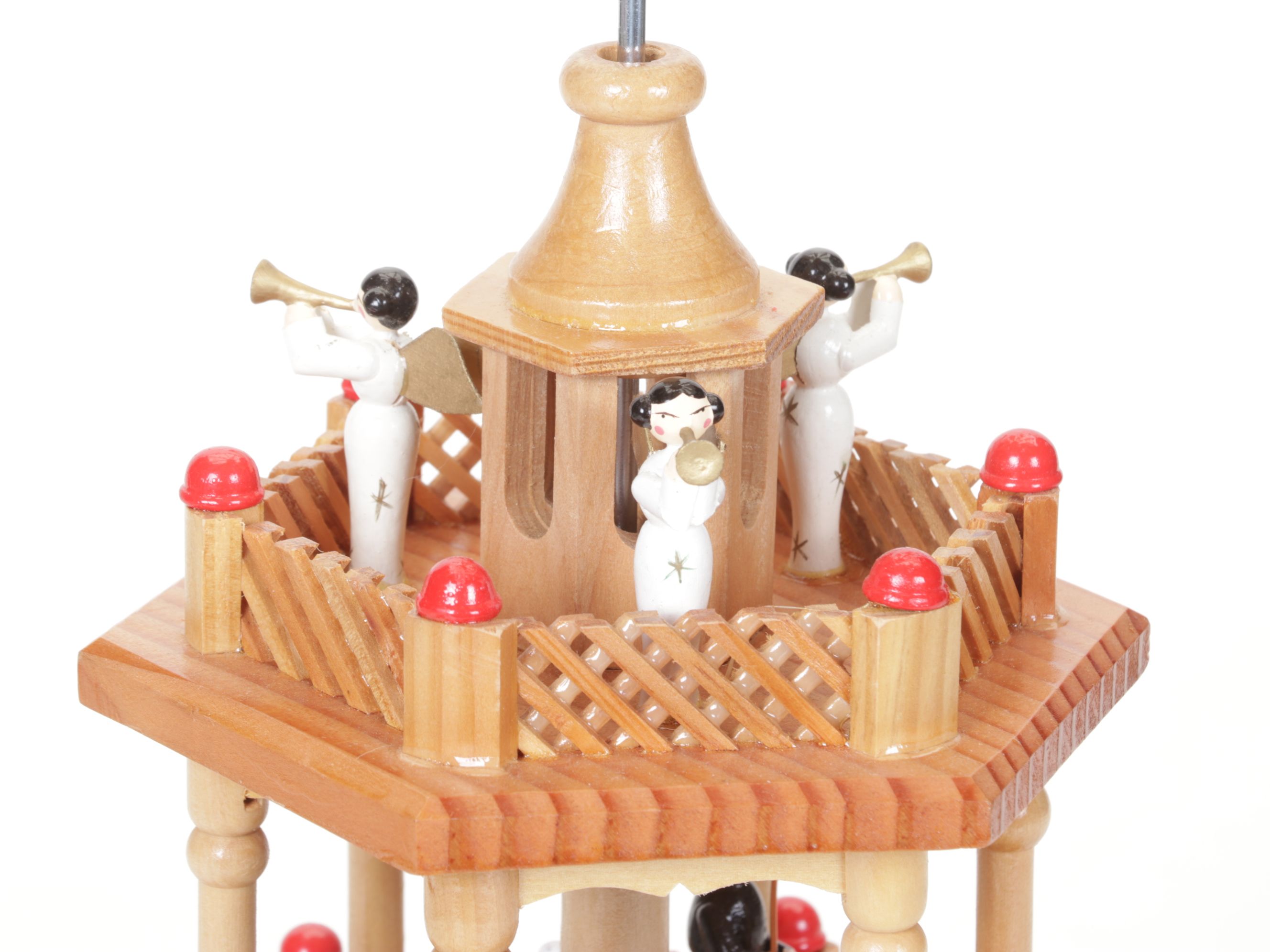 Hand-Painted Erzgebirge Three Tier Nativity Pyramid