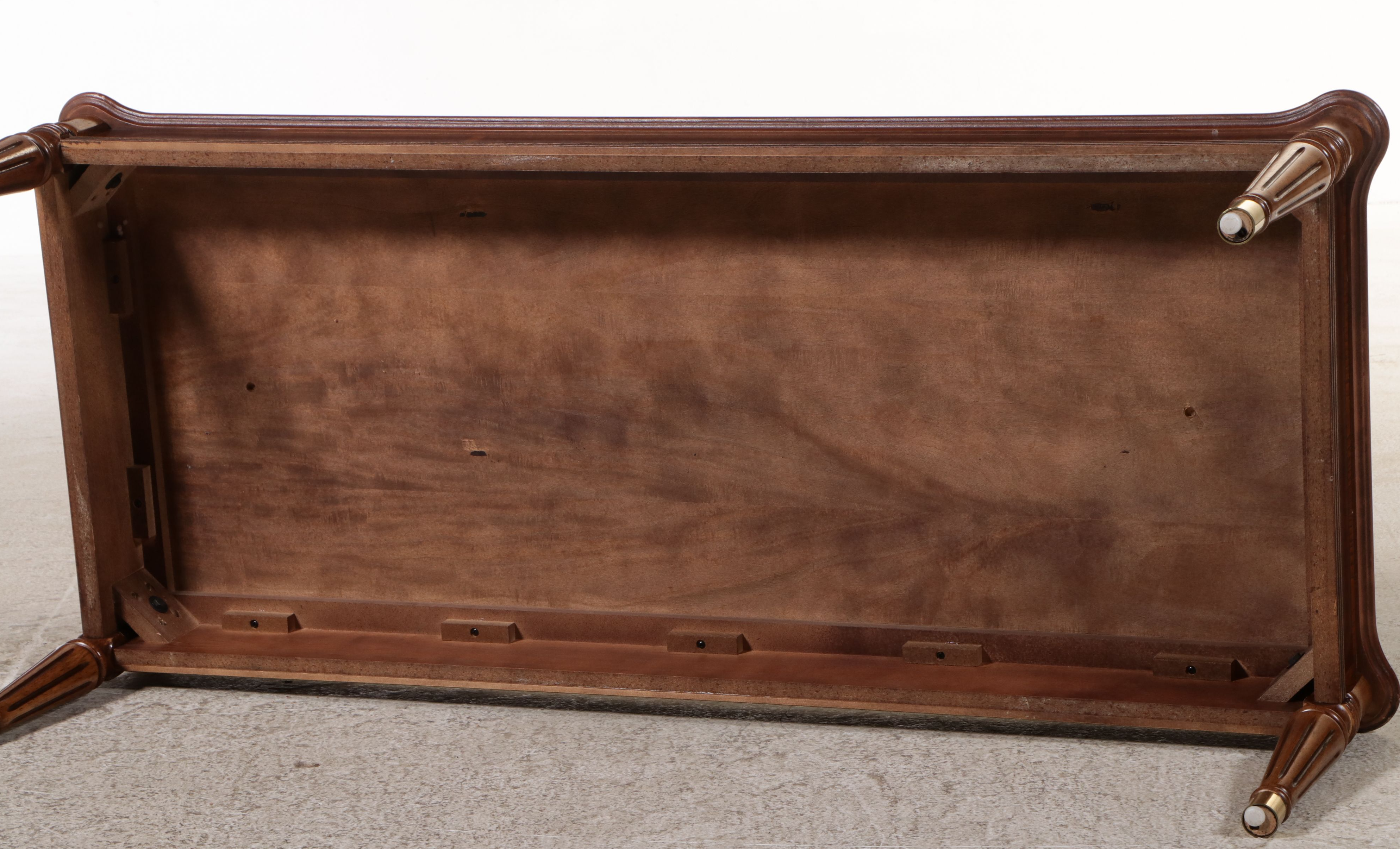 Louis XVI Style Book Match Cherry Coffee Table