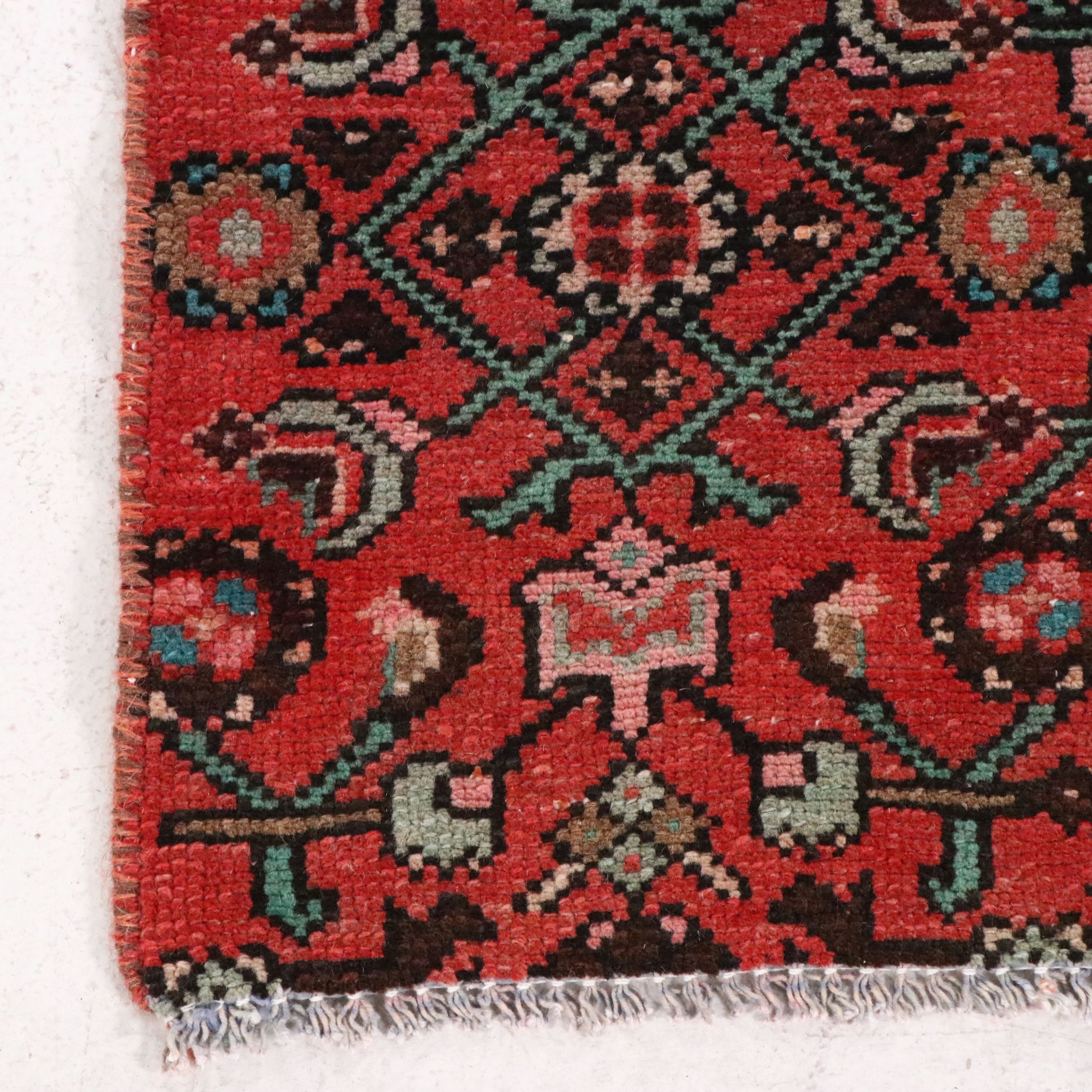 2'6 x 8'10 Hand-Knotted Persian Veramin Carpet Runner