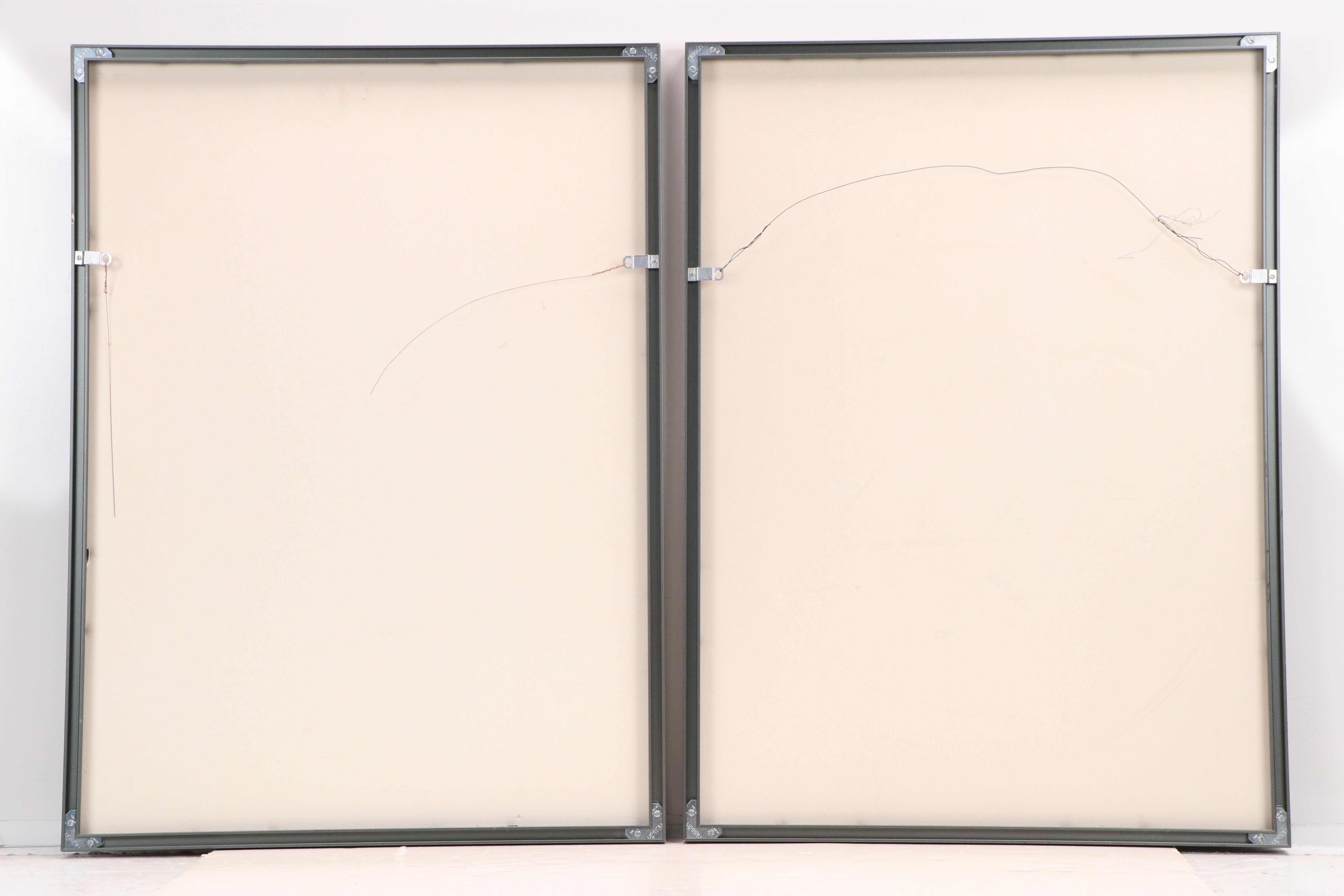 Floral Charcoal Drawings, Late 20th or 21st Century