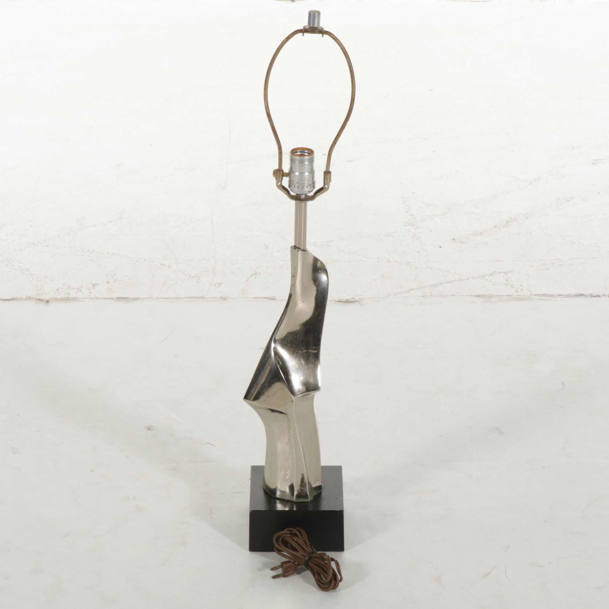 Richard Barr for Laurel Lamp Co. Studio Collection Chrome Table Lamp, 1965-1974