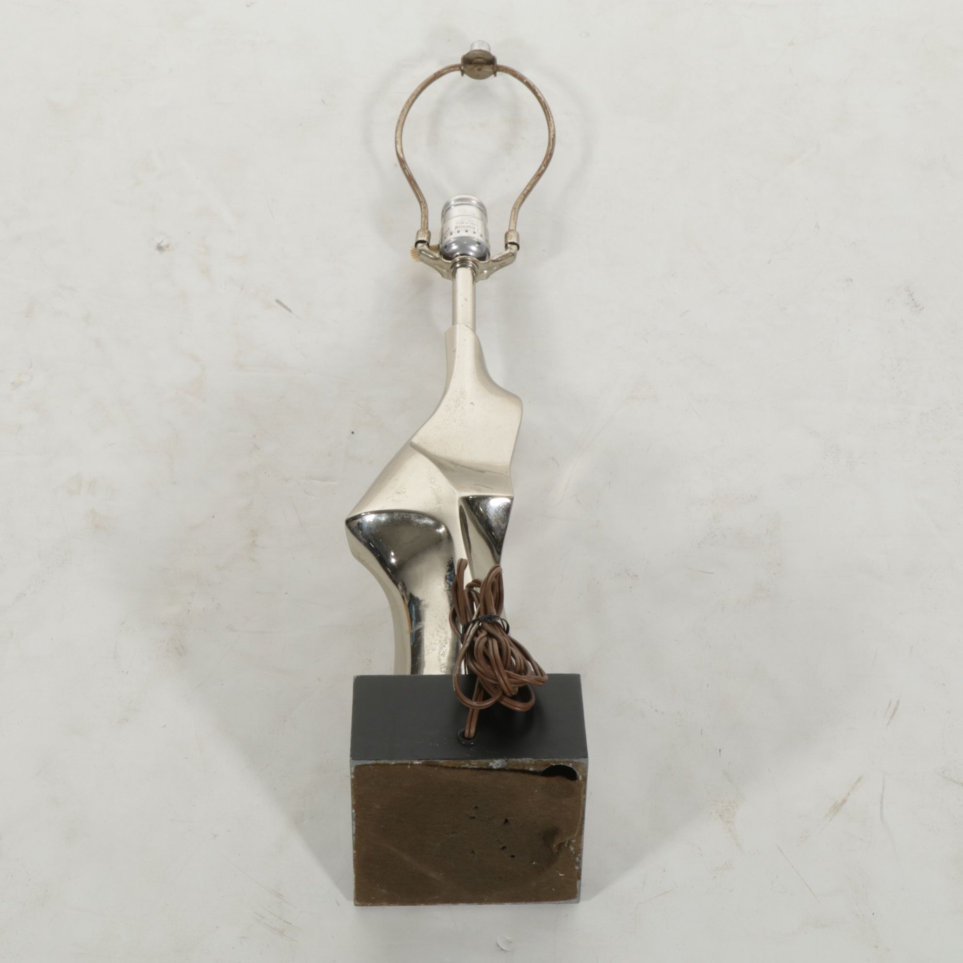 Richard Barr for Laurel Lamp Co. Studio Collection Chrome Table Lamp, 1965-1974