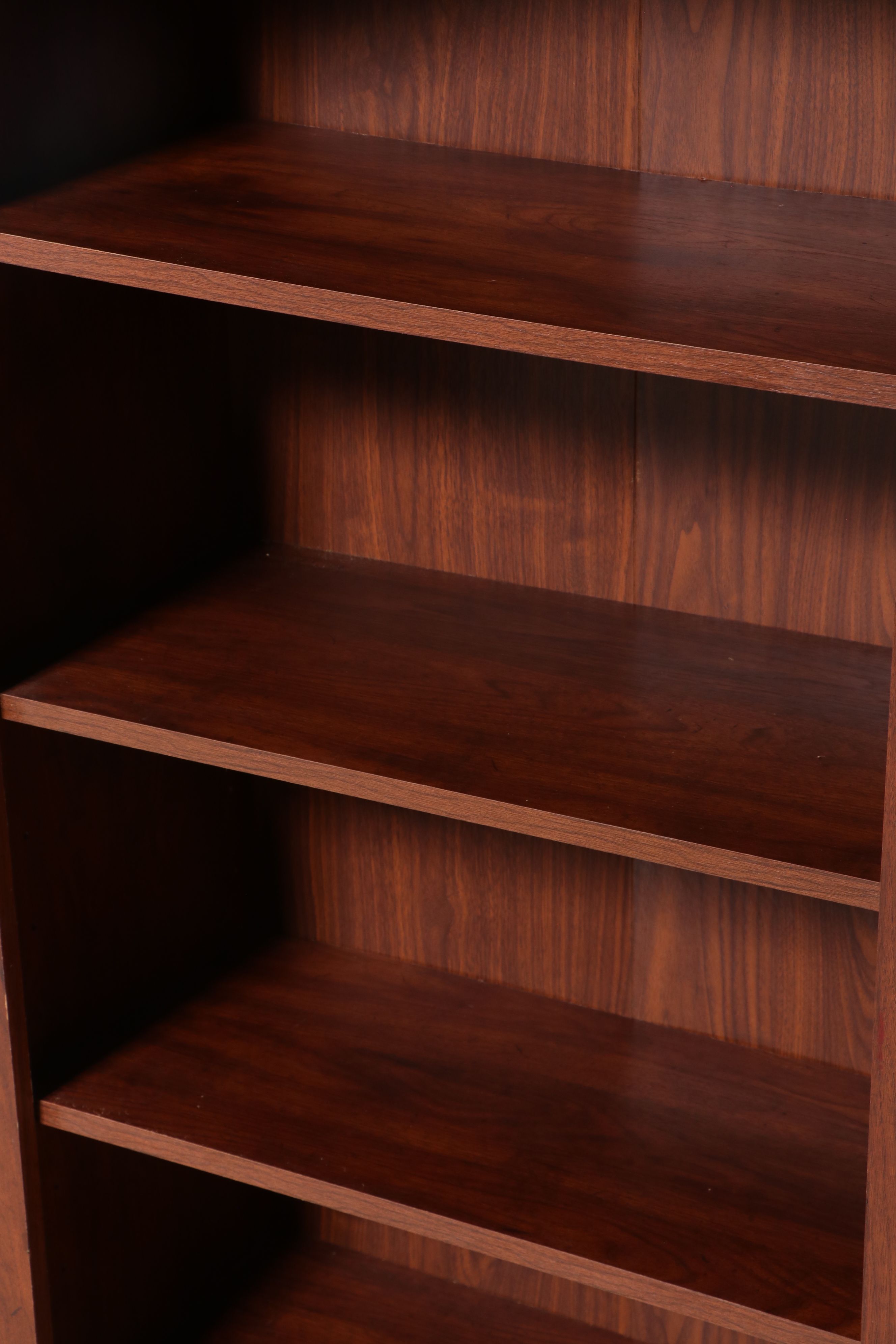 Shaker Style Cherry Finish Wooden Bookcase