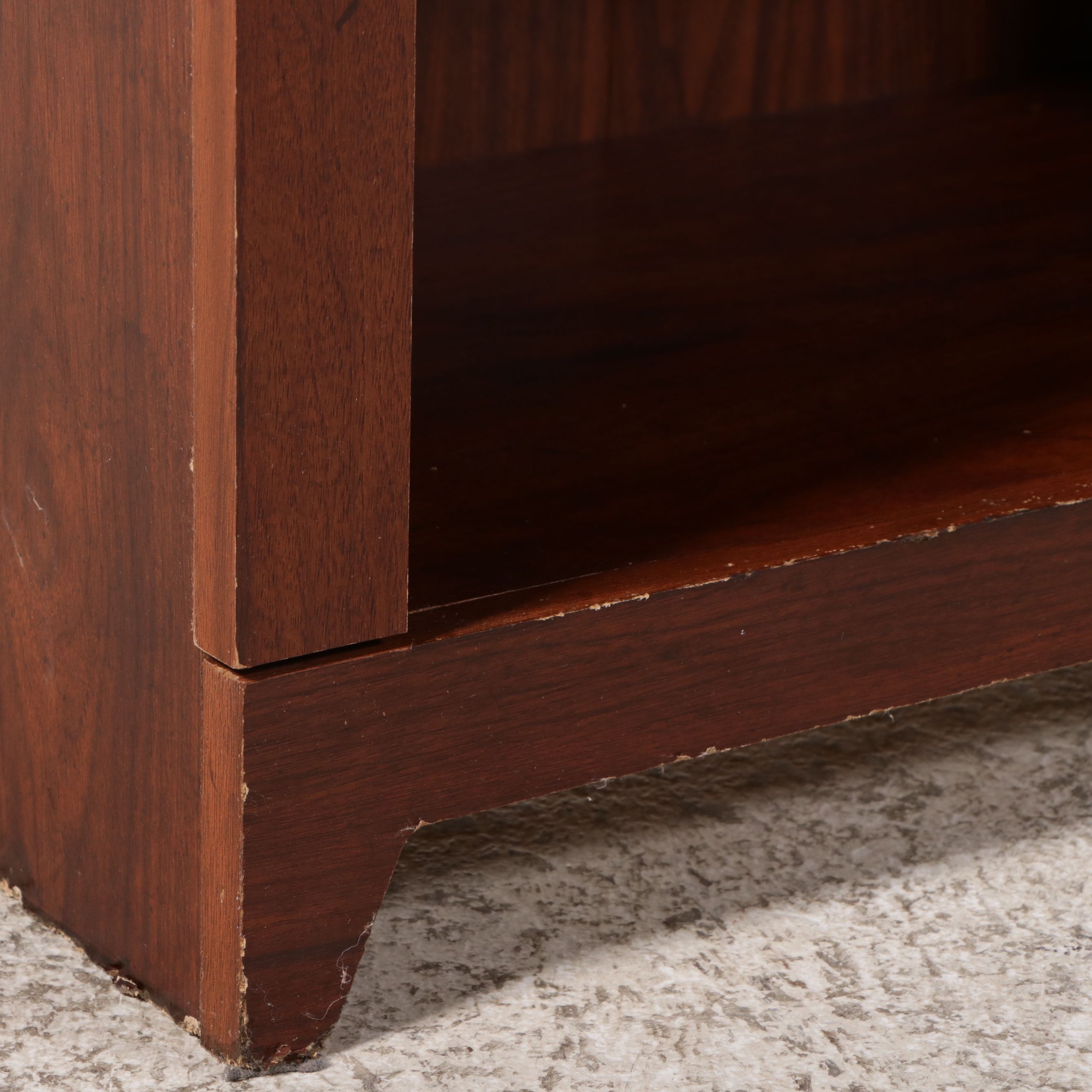 Shaker Style Cherry Finish Wooden Bookcase