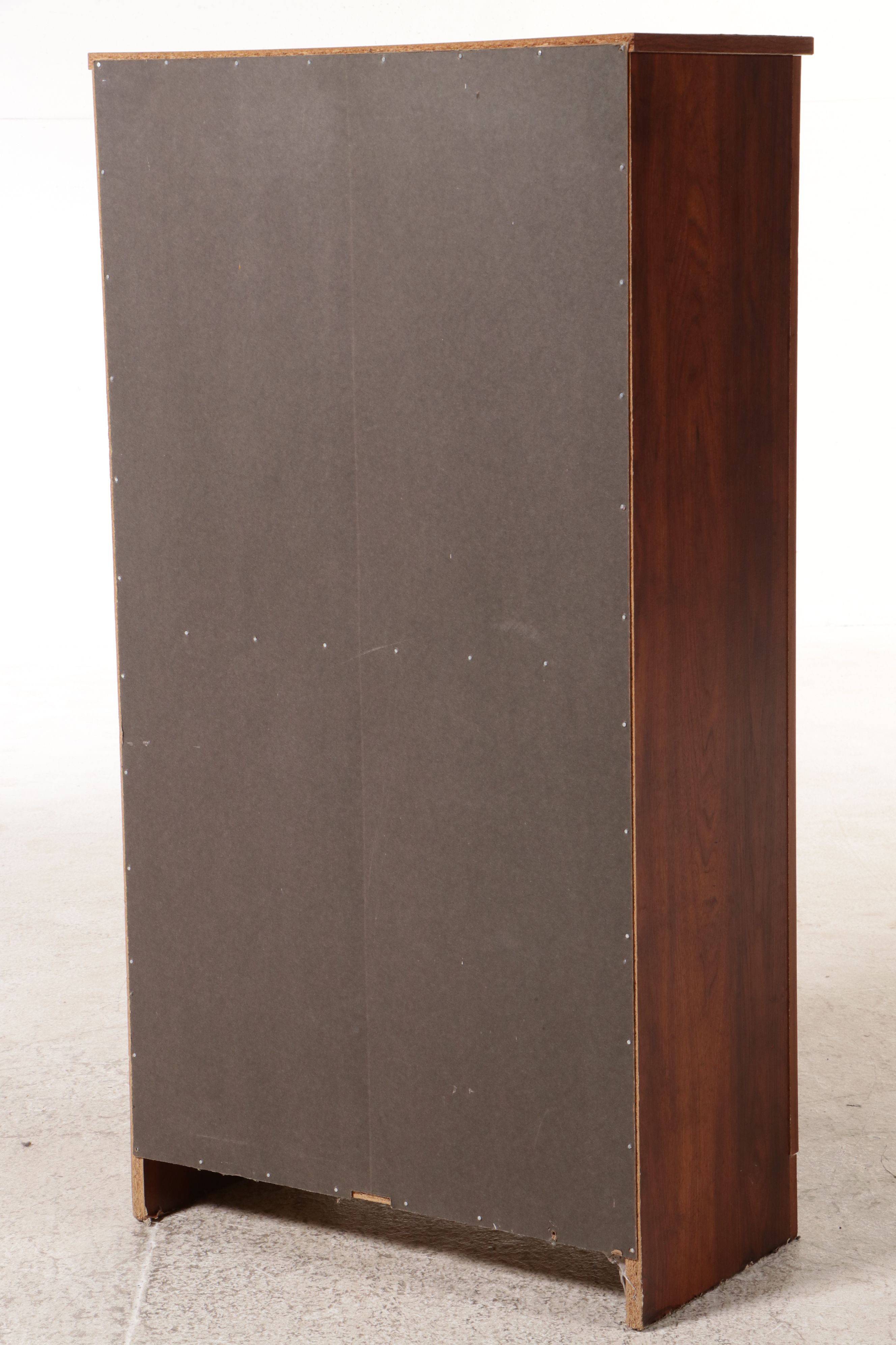 Shaker Style Cherry Finish Wooden Bookcase