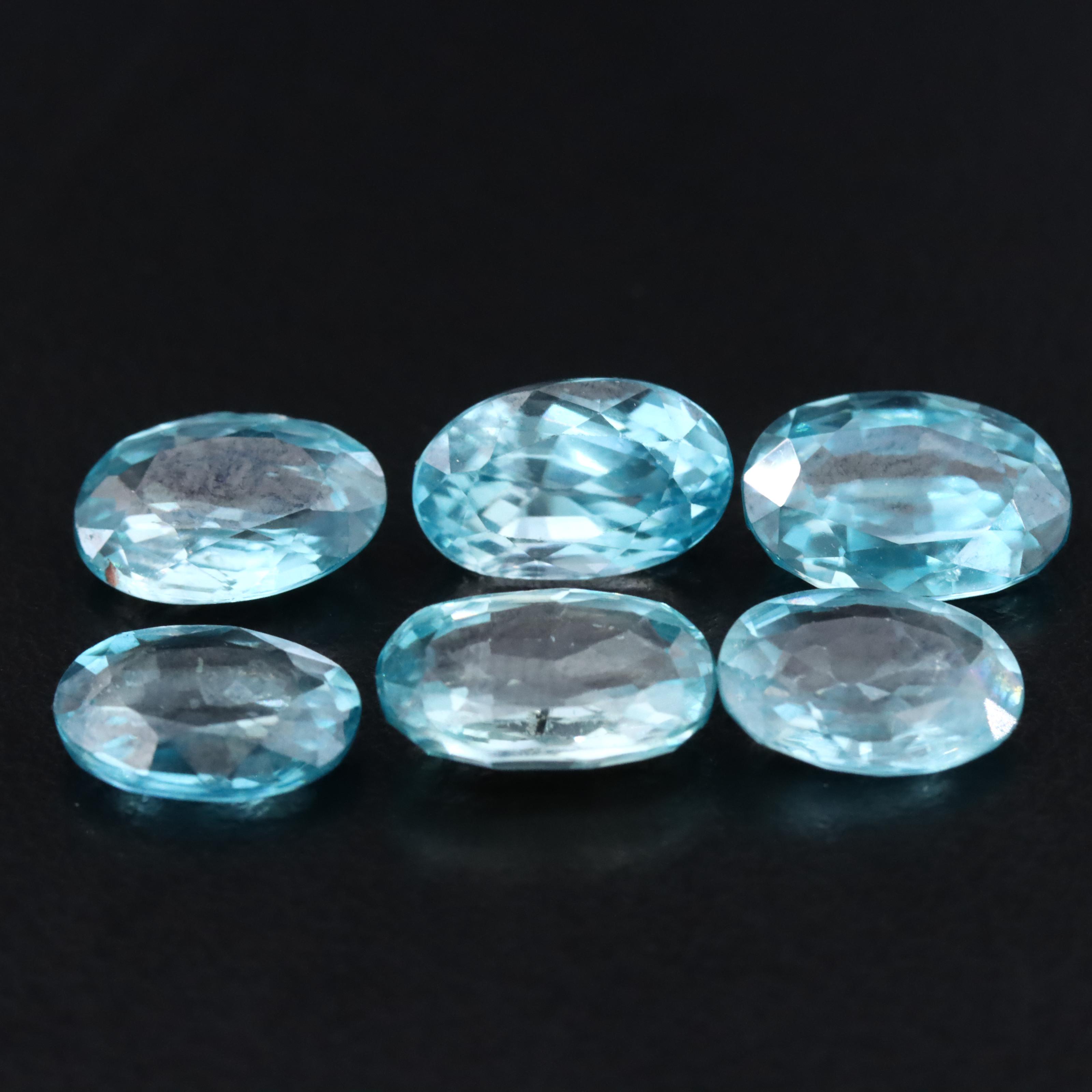 Loose 16.16 CTW Blue Zircon Lot