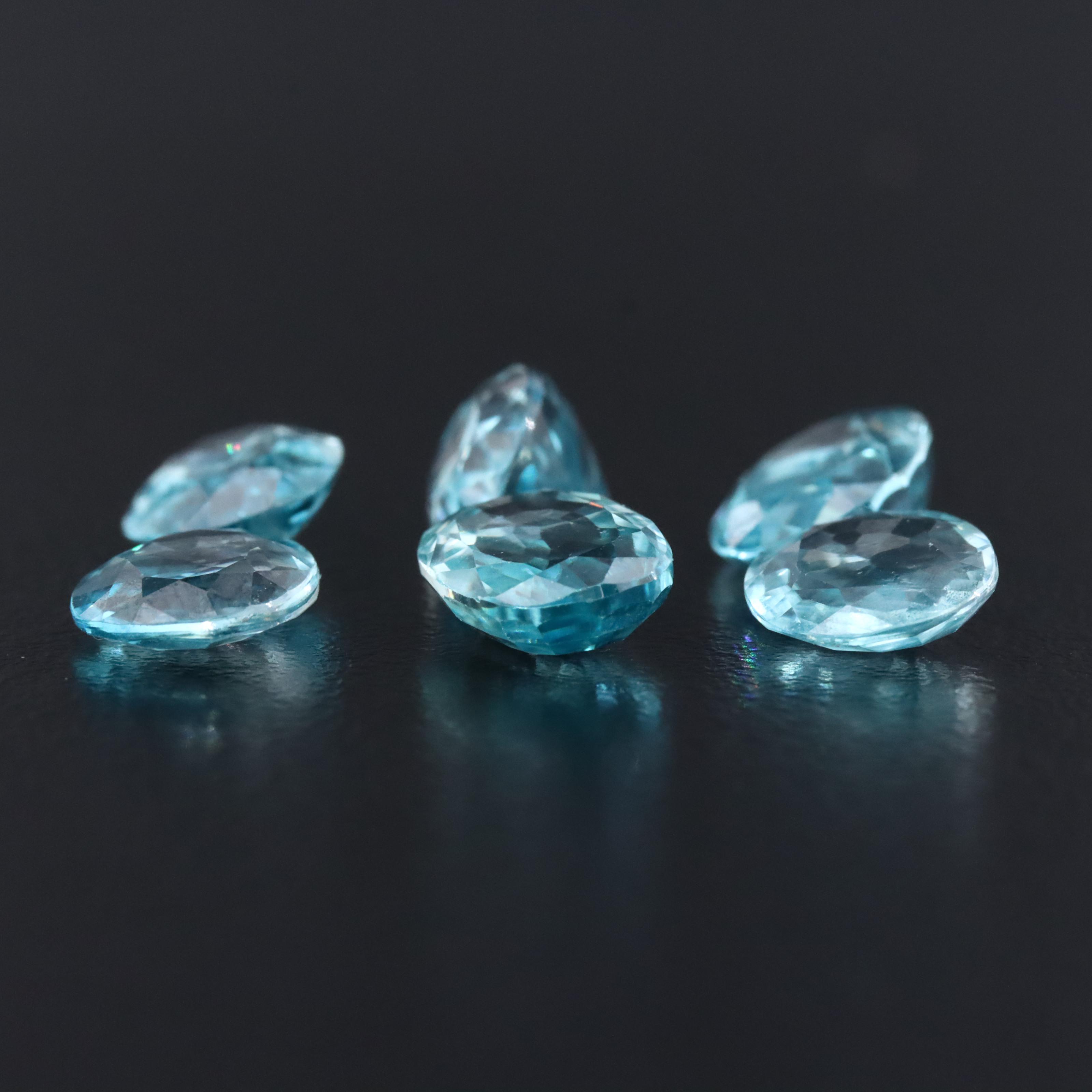 Loose 16.16 CTW Blue Zircon Lot