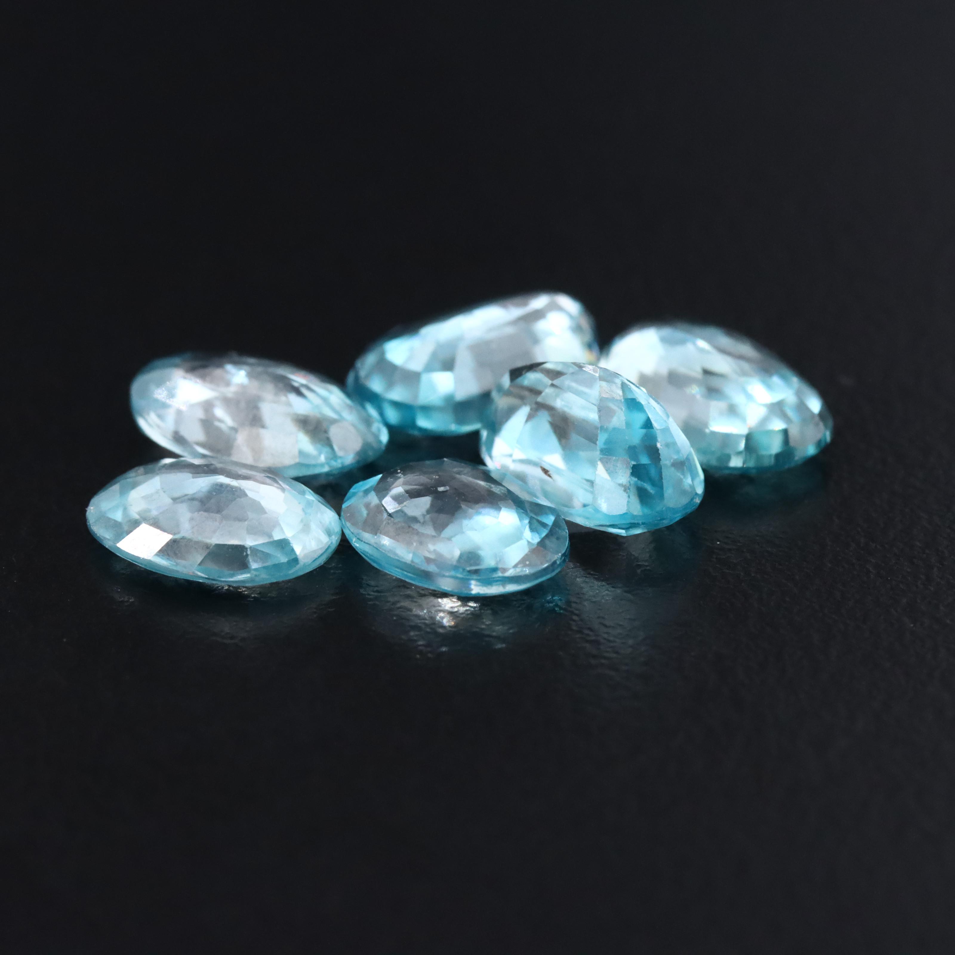Loose 16.16 CTW Blue Zircon Lot