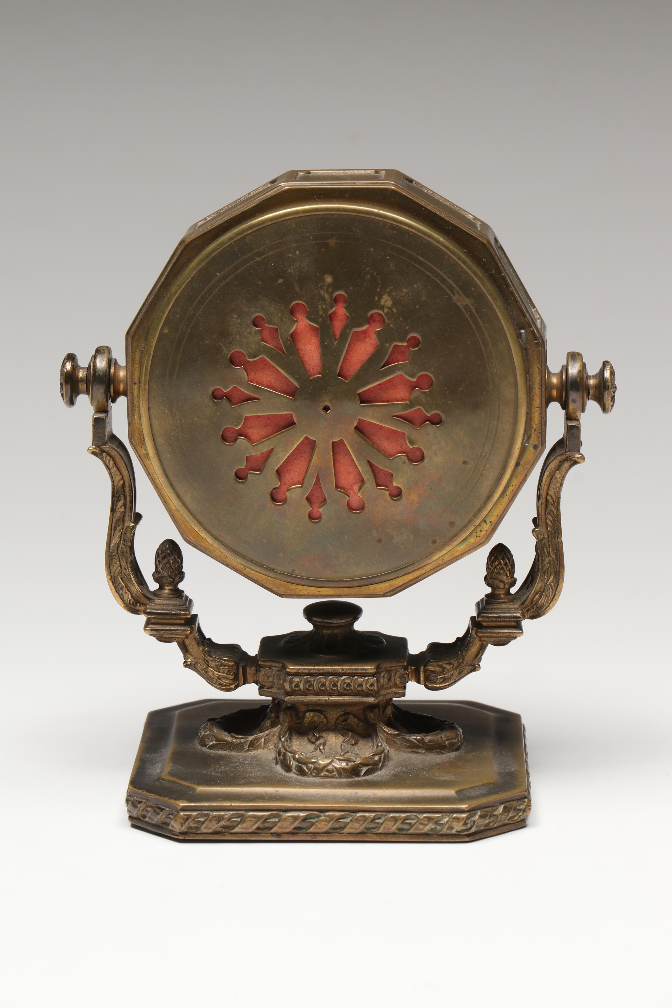 Tiffany & Co. Brass and Stainless Steel Clocks with Other Metal Décor