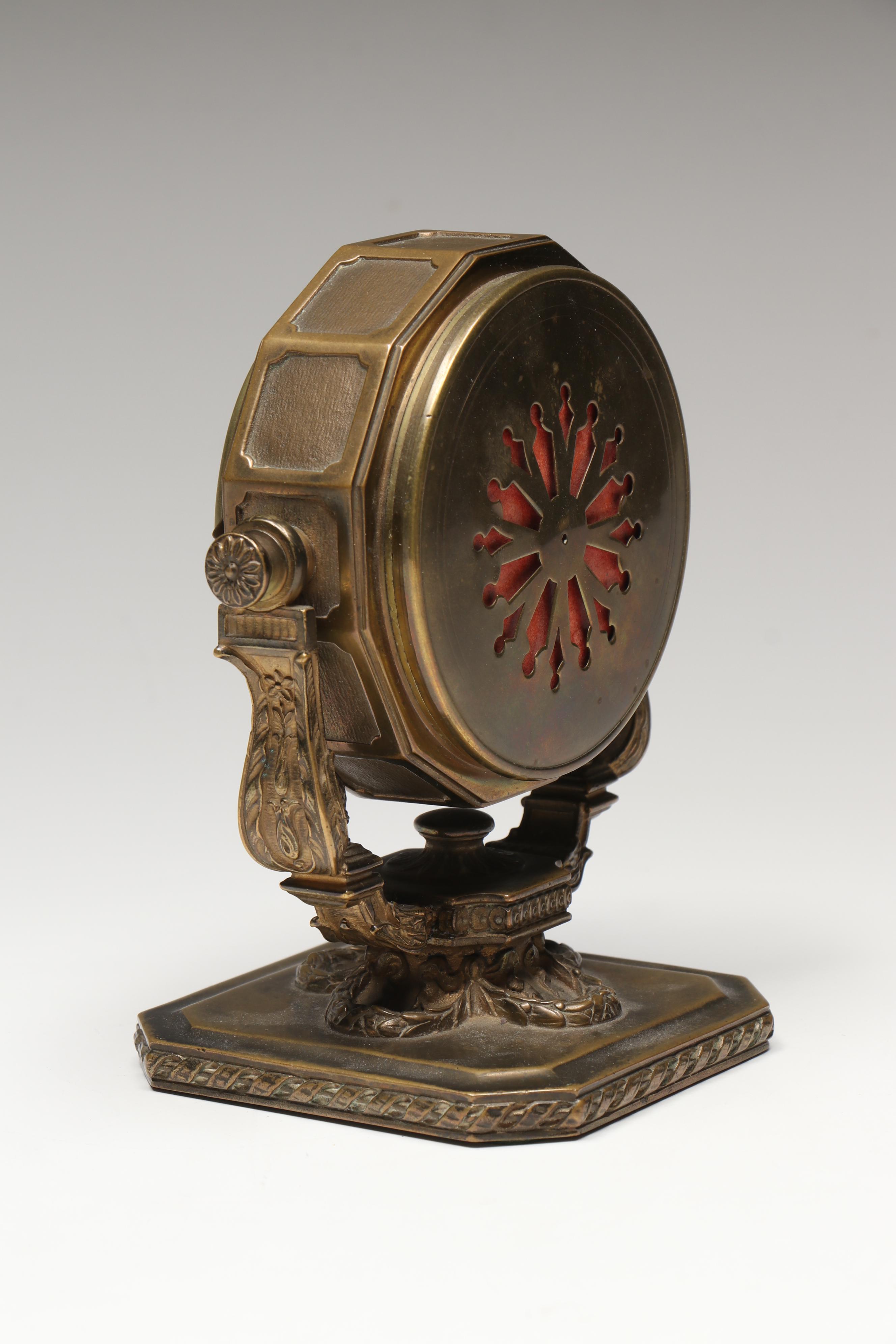 Tiffany & Co. Brass and Stainless Steel Clocks with Other Metal Décor