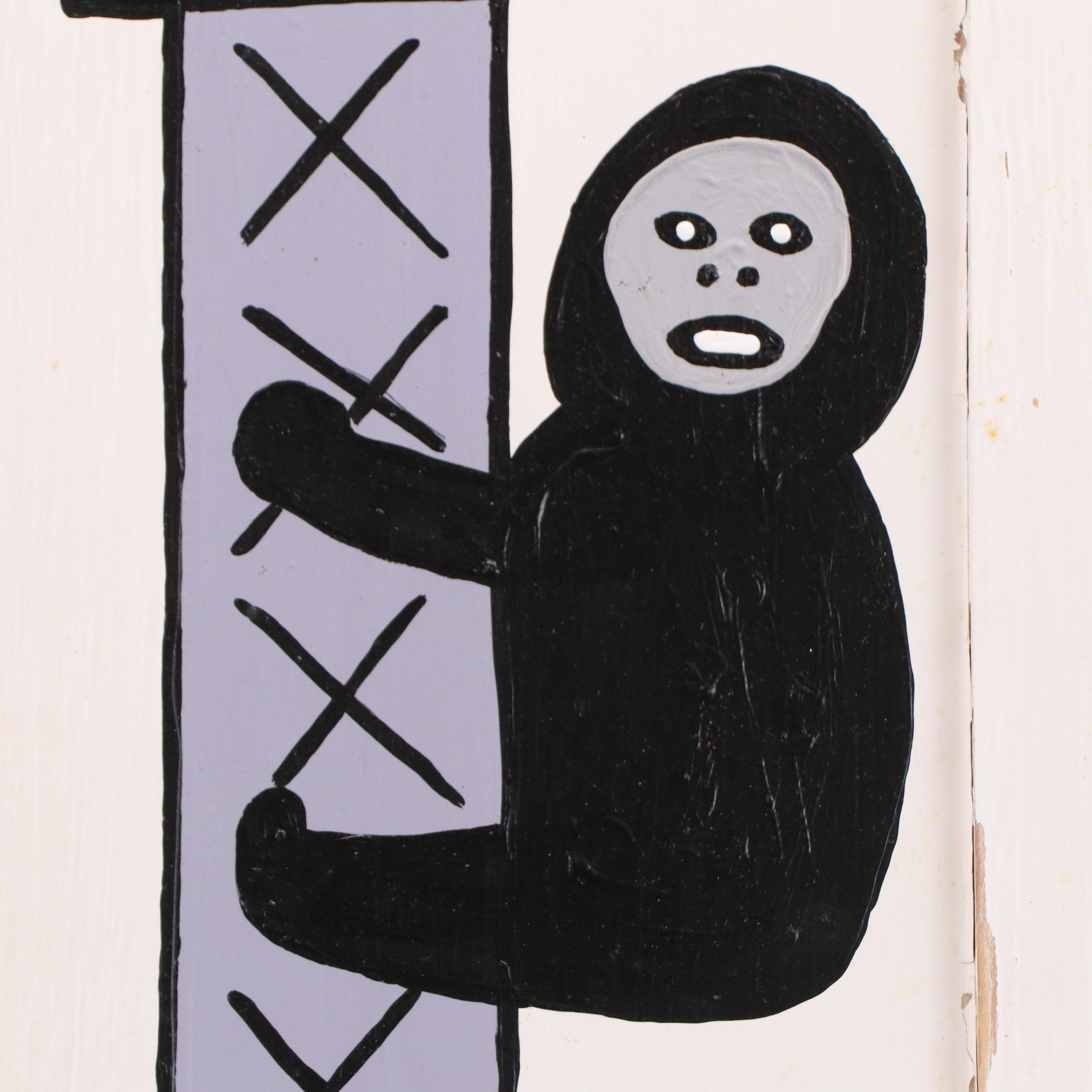 Tony Dotson Folk Art Sculpture "Show Off," 2019