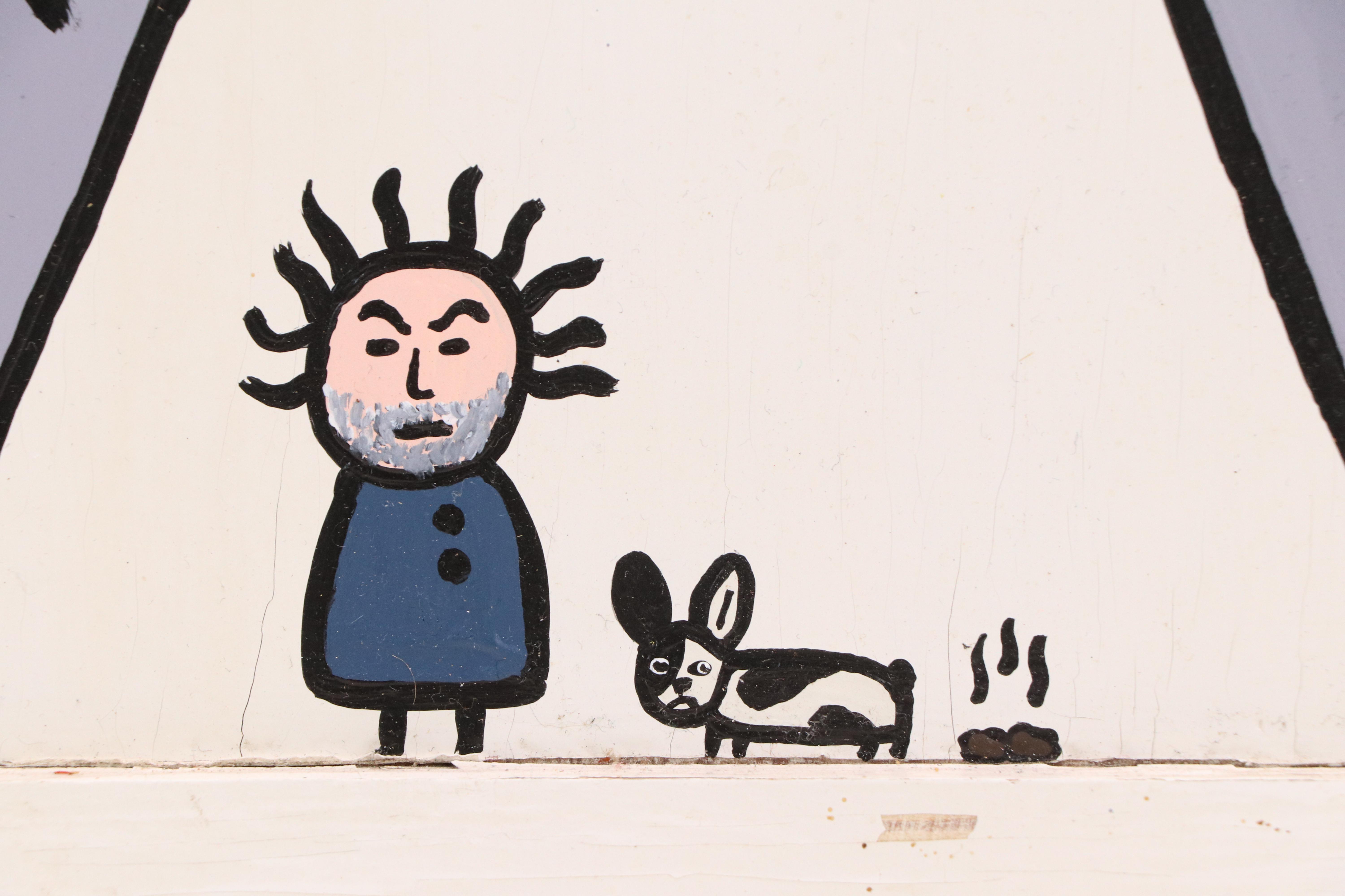 Tony Dotson Folk Art Sculpture "Show Off," 2019