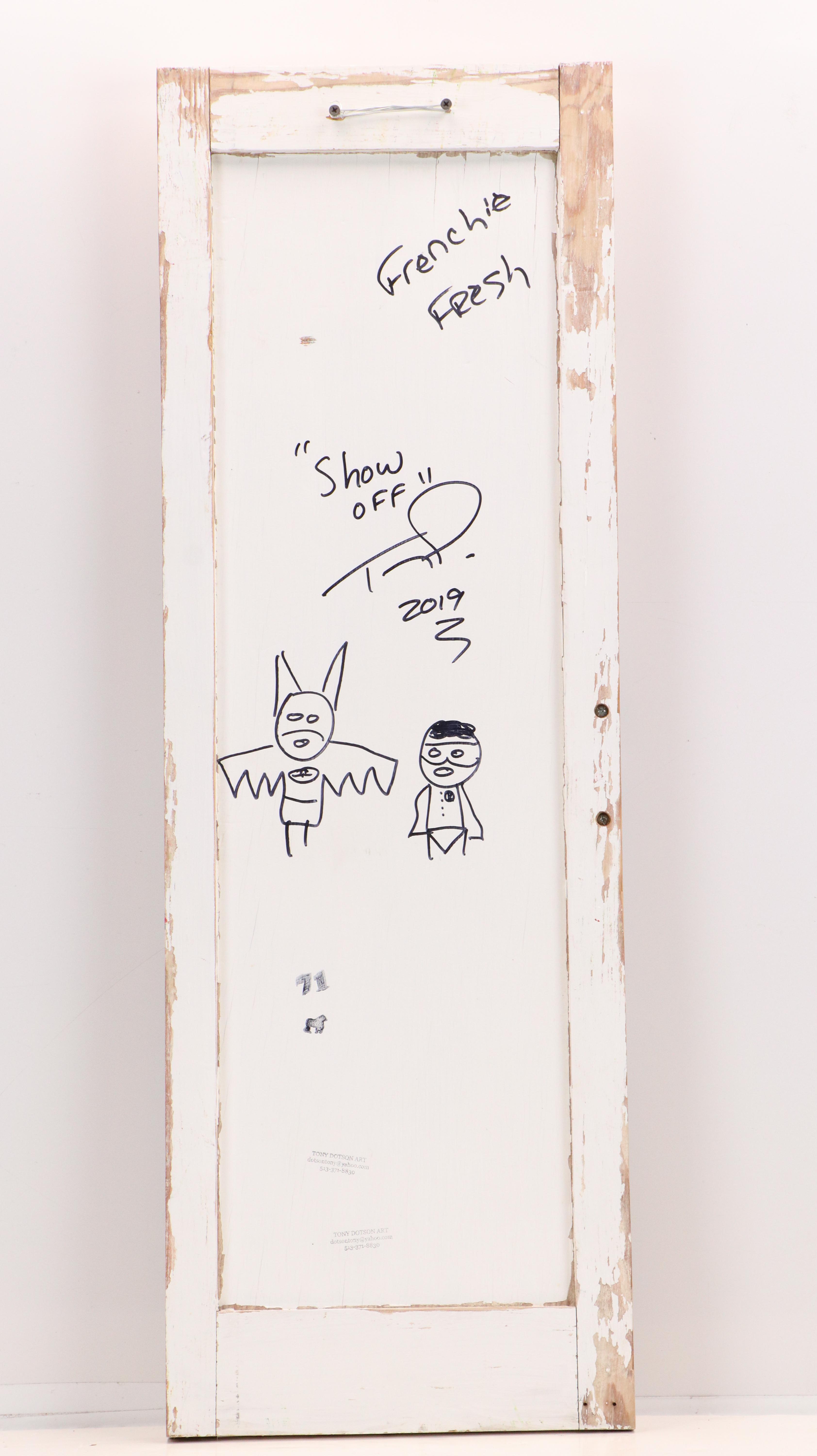 Tony Dotson Folk Art Sculpture "Show Off," 2019