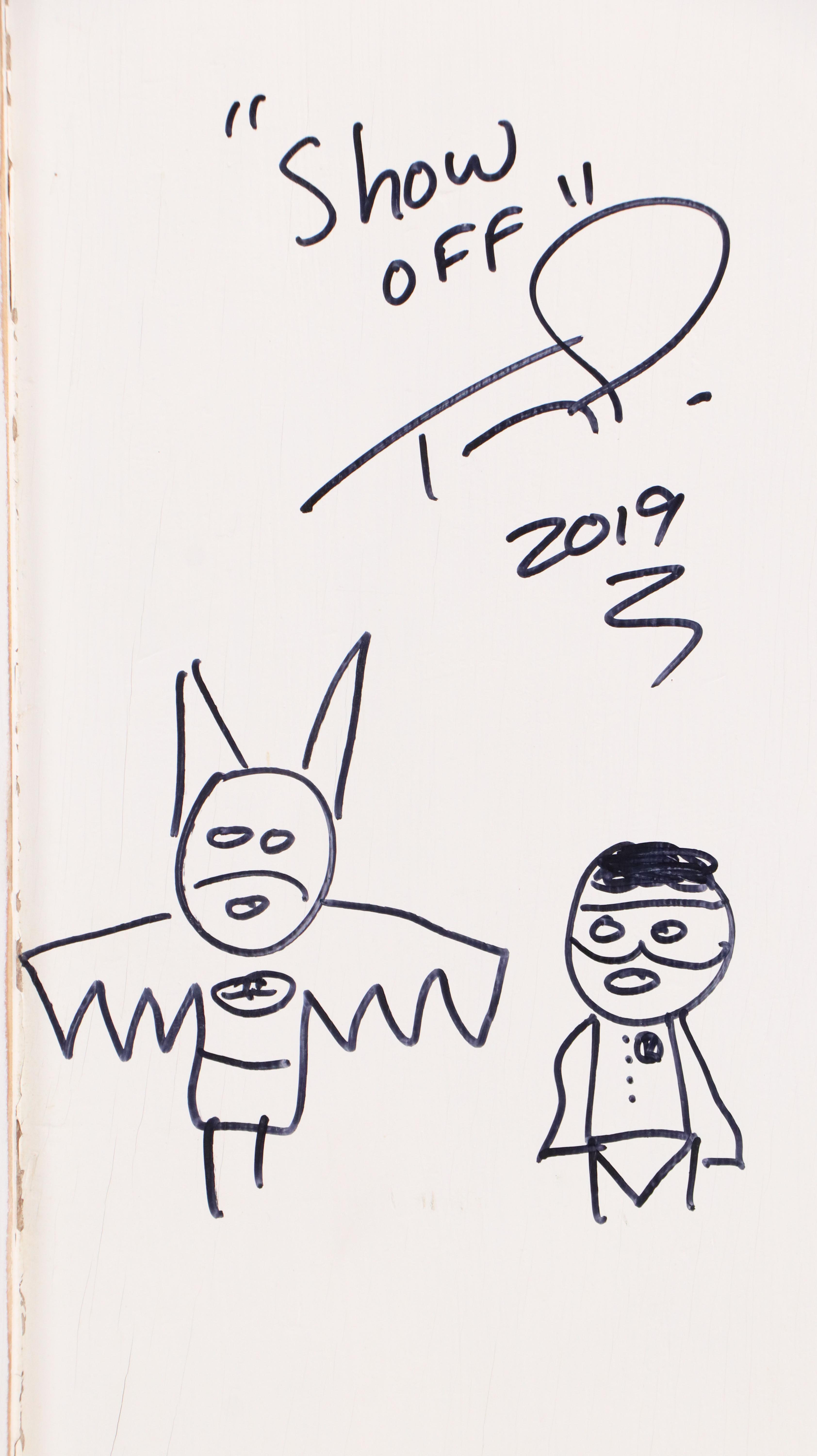 Tony Dotson Folk Art Sculpture "Show Off," 2019