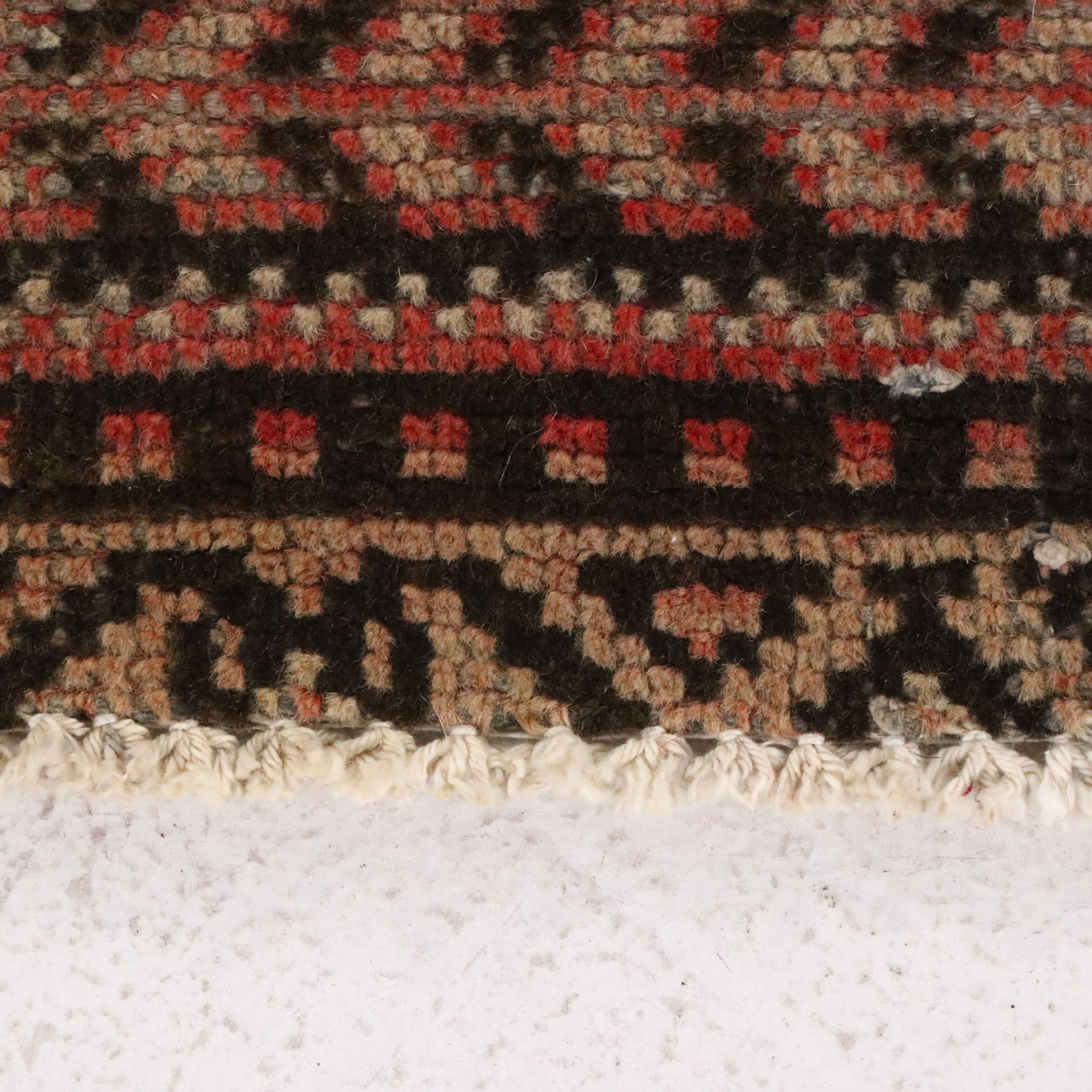 3'9 x 6'1 Hand-Knotted Pakistani Bokhara Area Rug