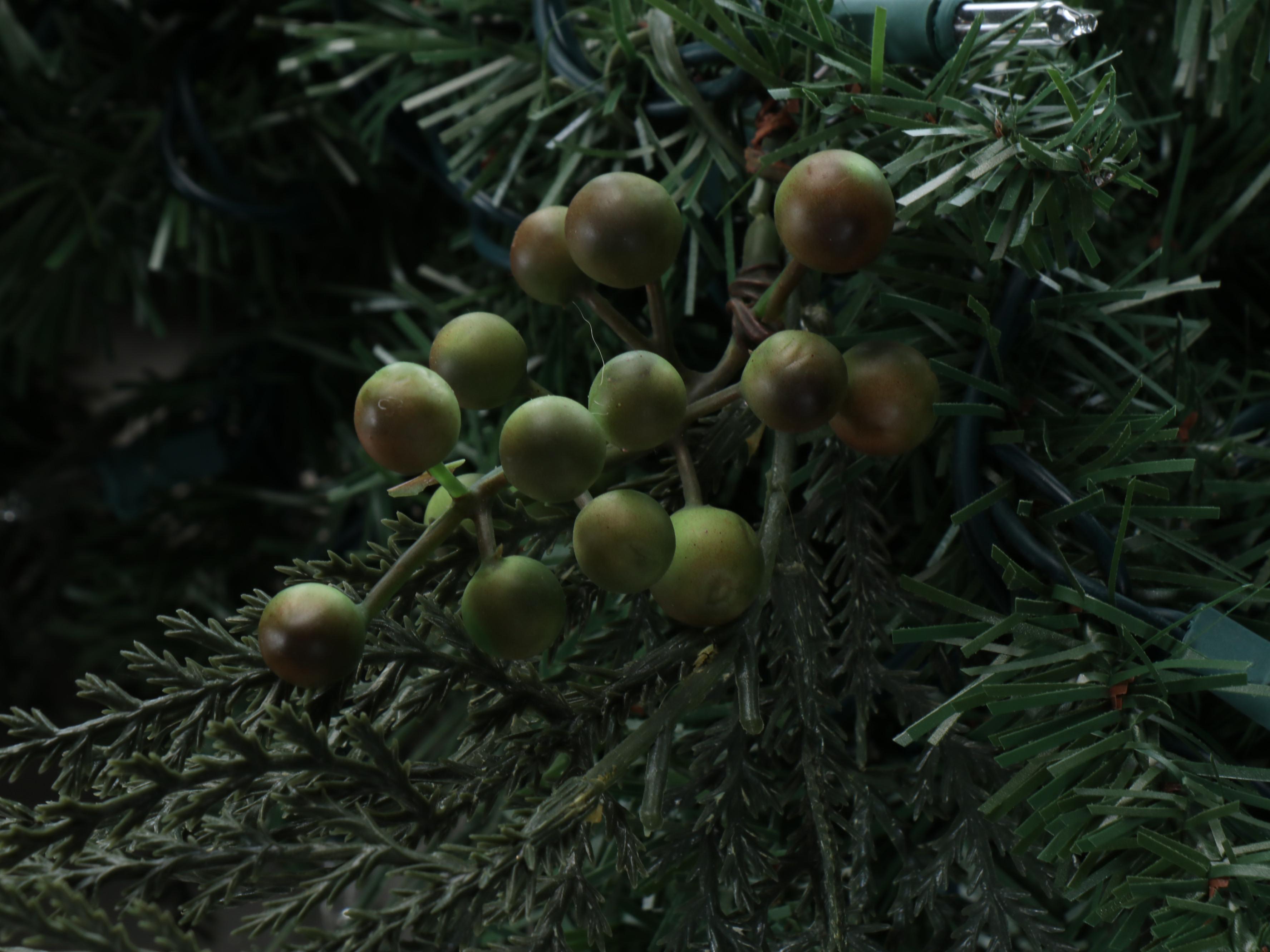 Rustic Santa Figure and Garland