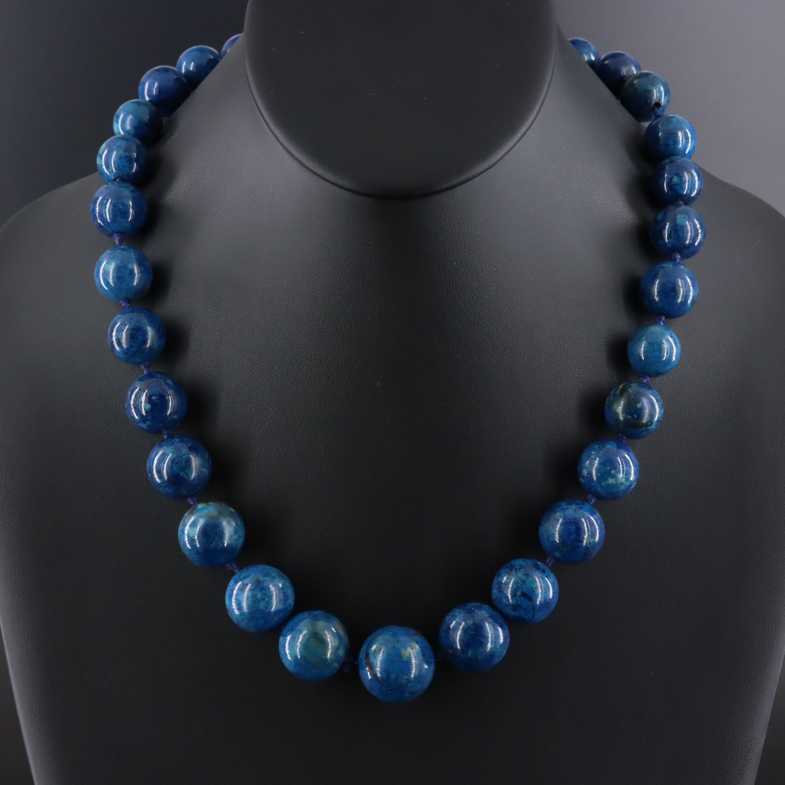 Graduated Jasper Necklace with 14K Clasp