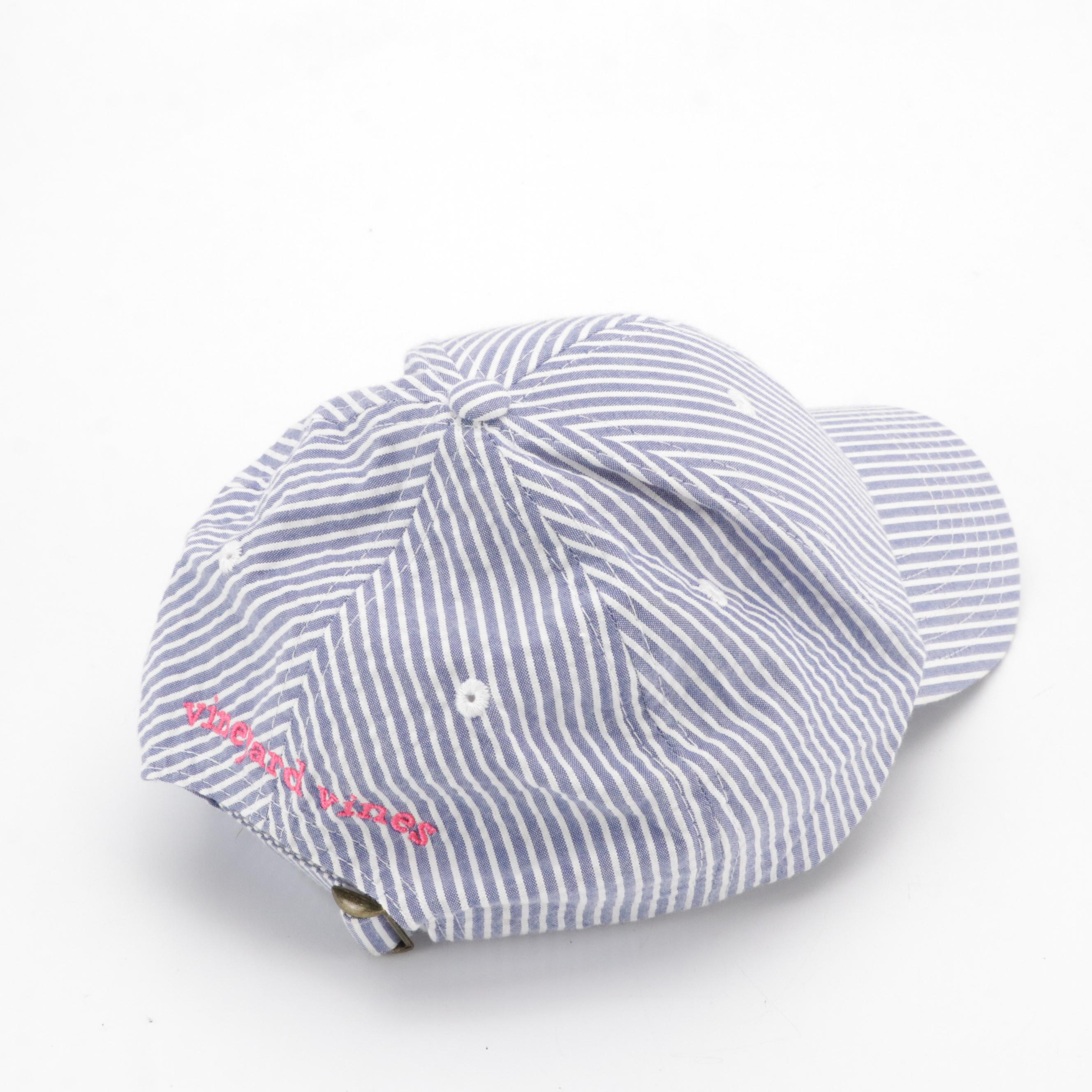 Lacoste and Vineyard Vines Baseball Caps, Liz Claiborne Straw Sun Hat