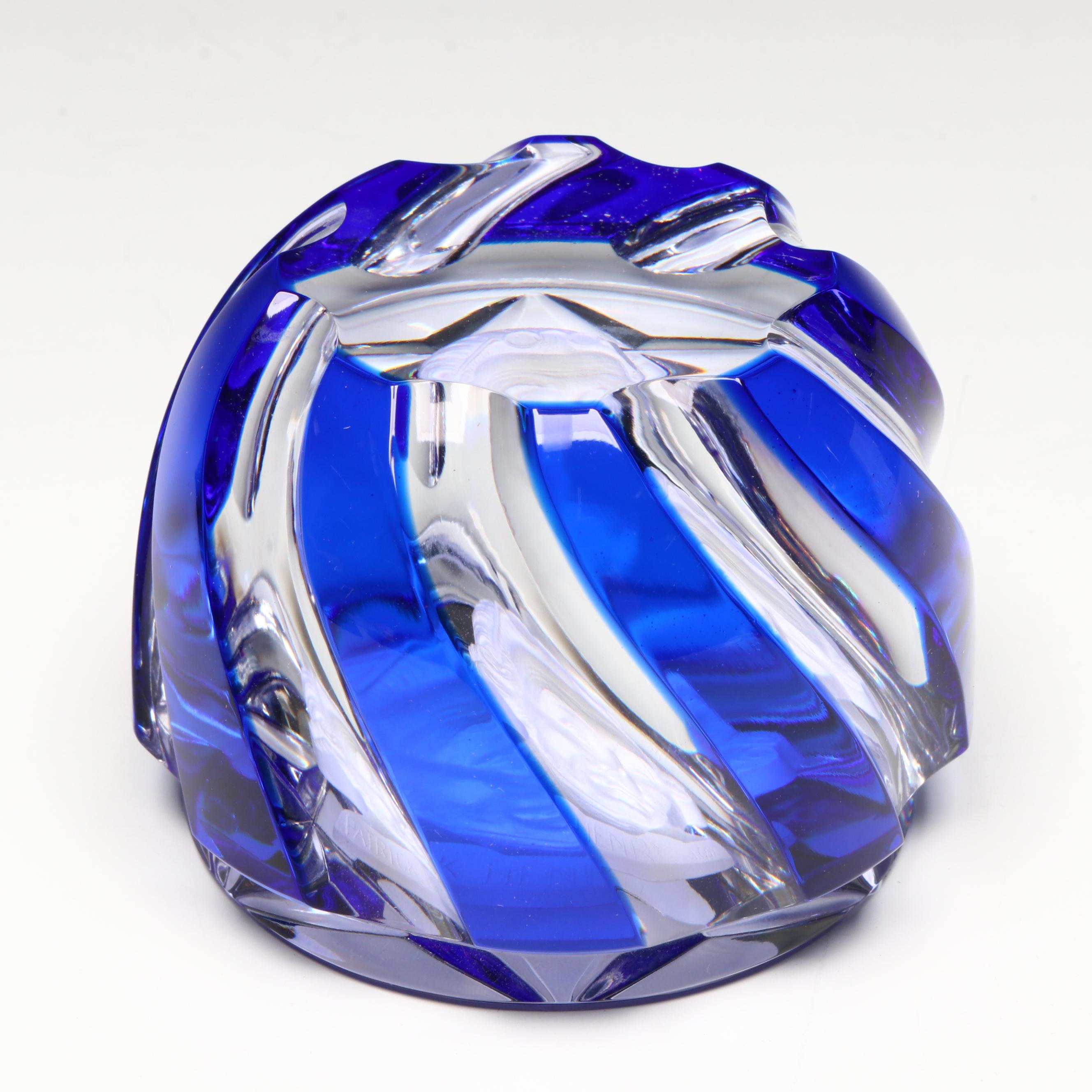 Baccarat Sulphide Patrick Henry Cameo Glass Paperweight, 1977