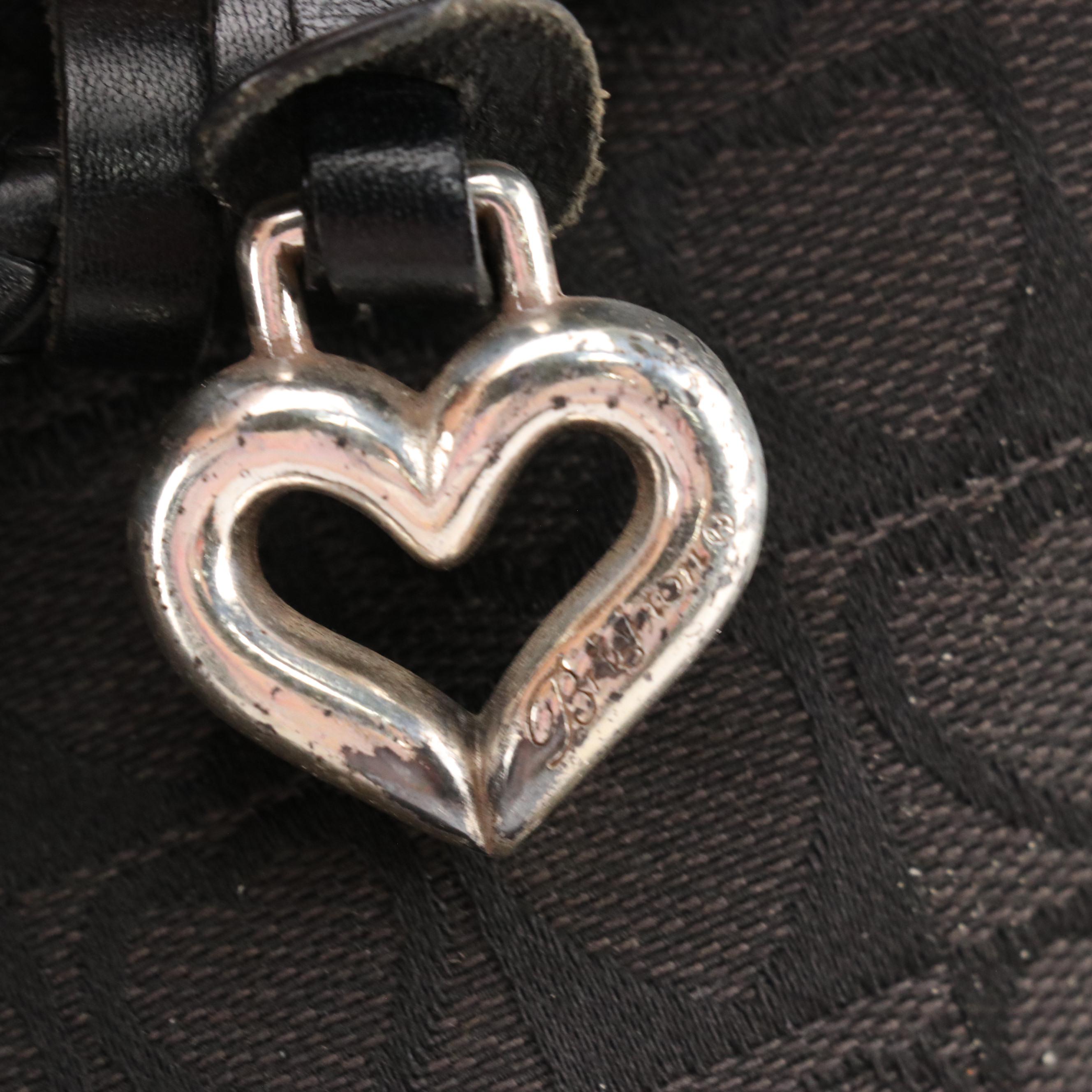 Brighton 'Jamie' Heart Canvas Satchel and 'Dolores' Woven Leather Bag in Boxes