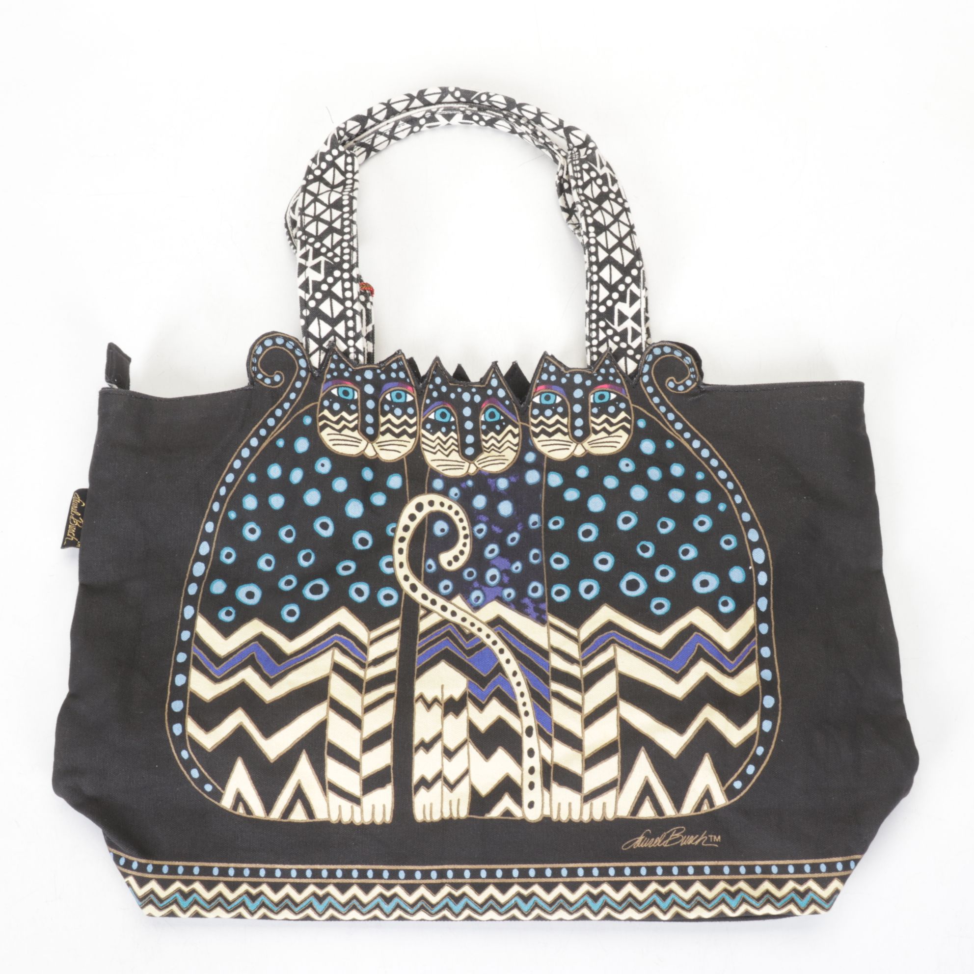 Laurel Burch Handmade Cat Print Tote Bags