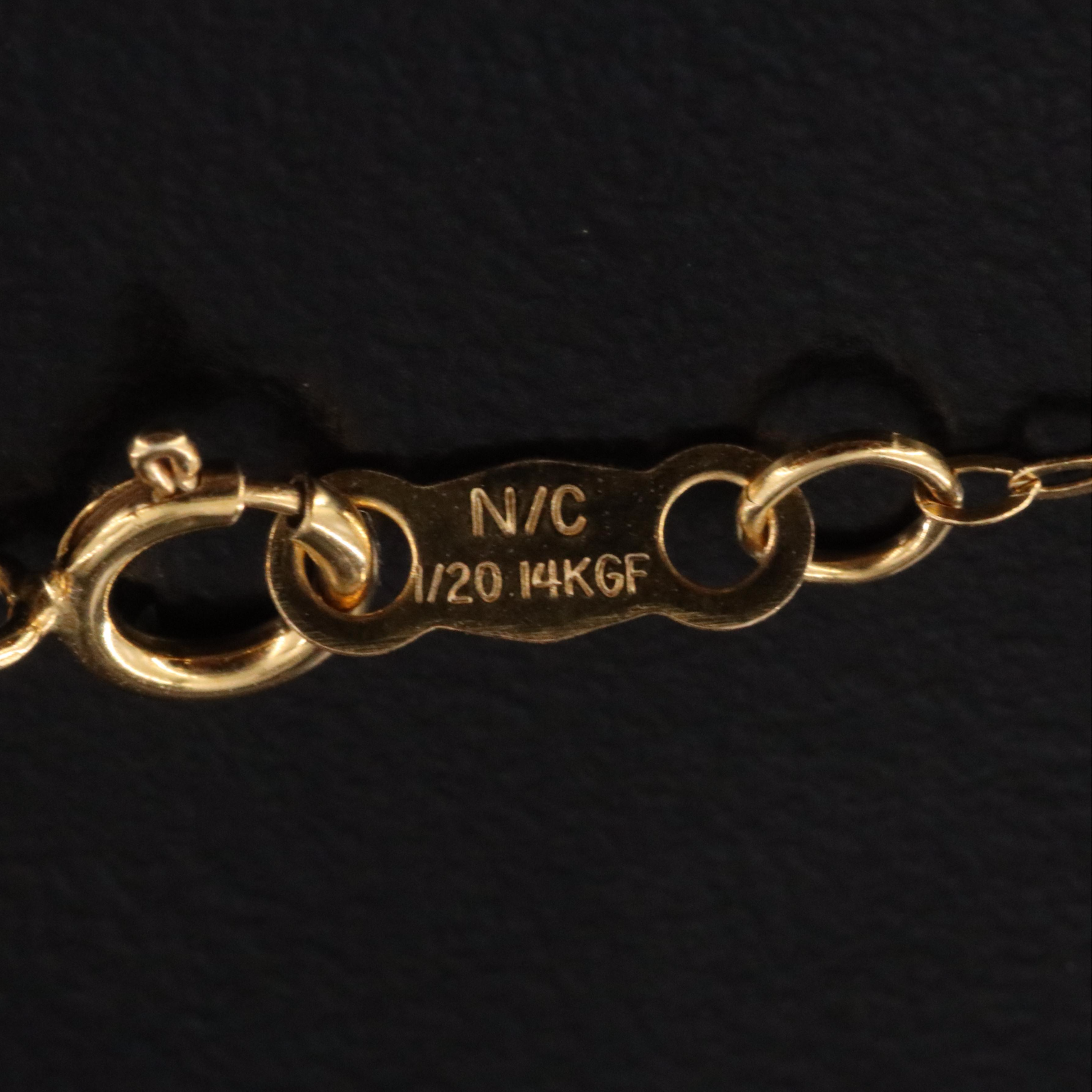 14K 0.22 CTW Diamond Angel Pendant on Gold-Filled Chain Necklace