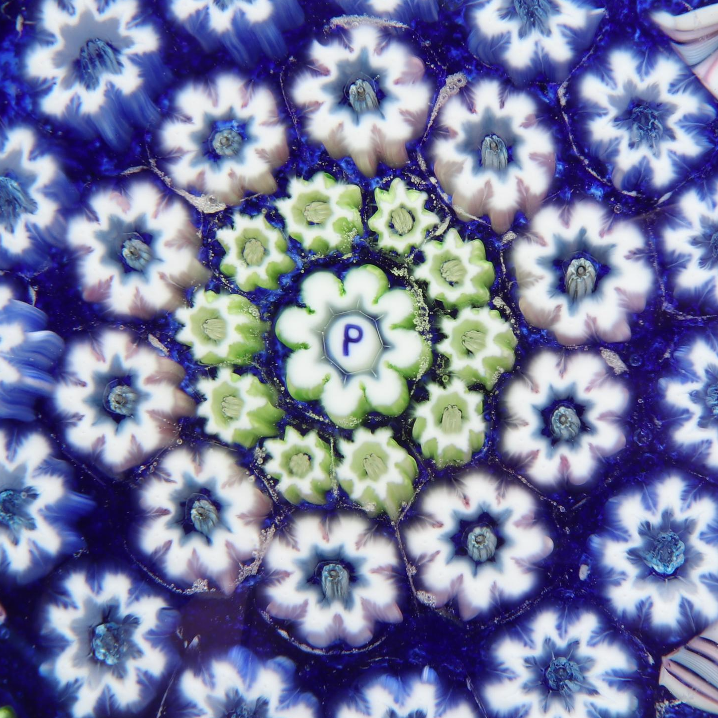 Perthshire Millefiori and 13 Radial Spokes Glass Paperweight, Late 20th Century