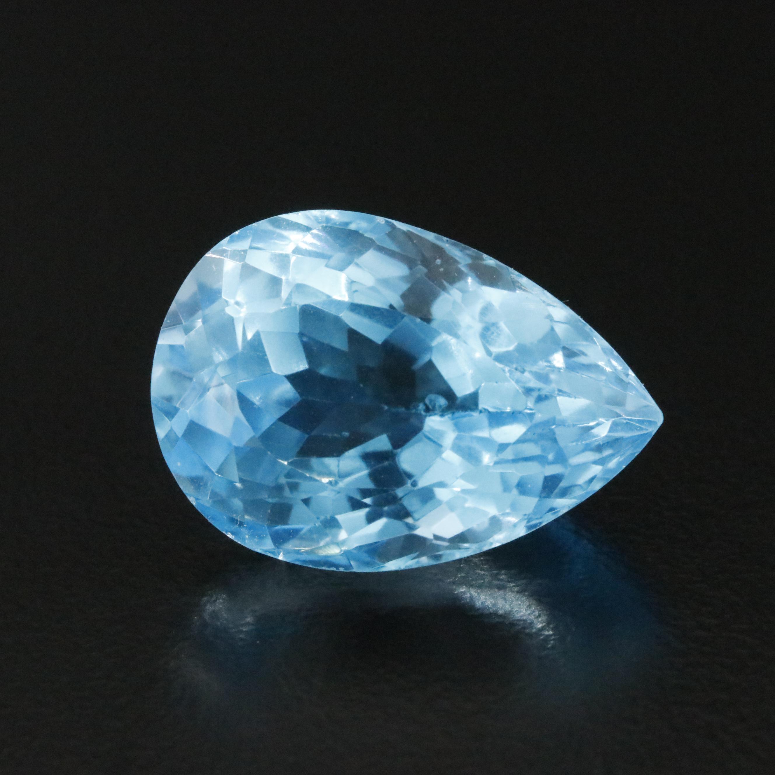 Loose 19.29 CT Blue Topaz
