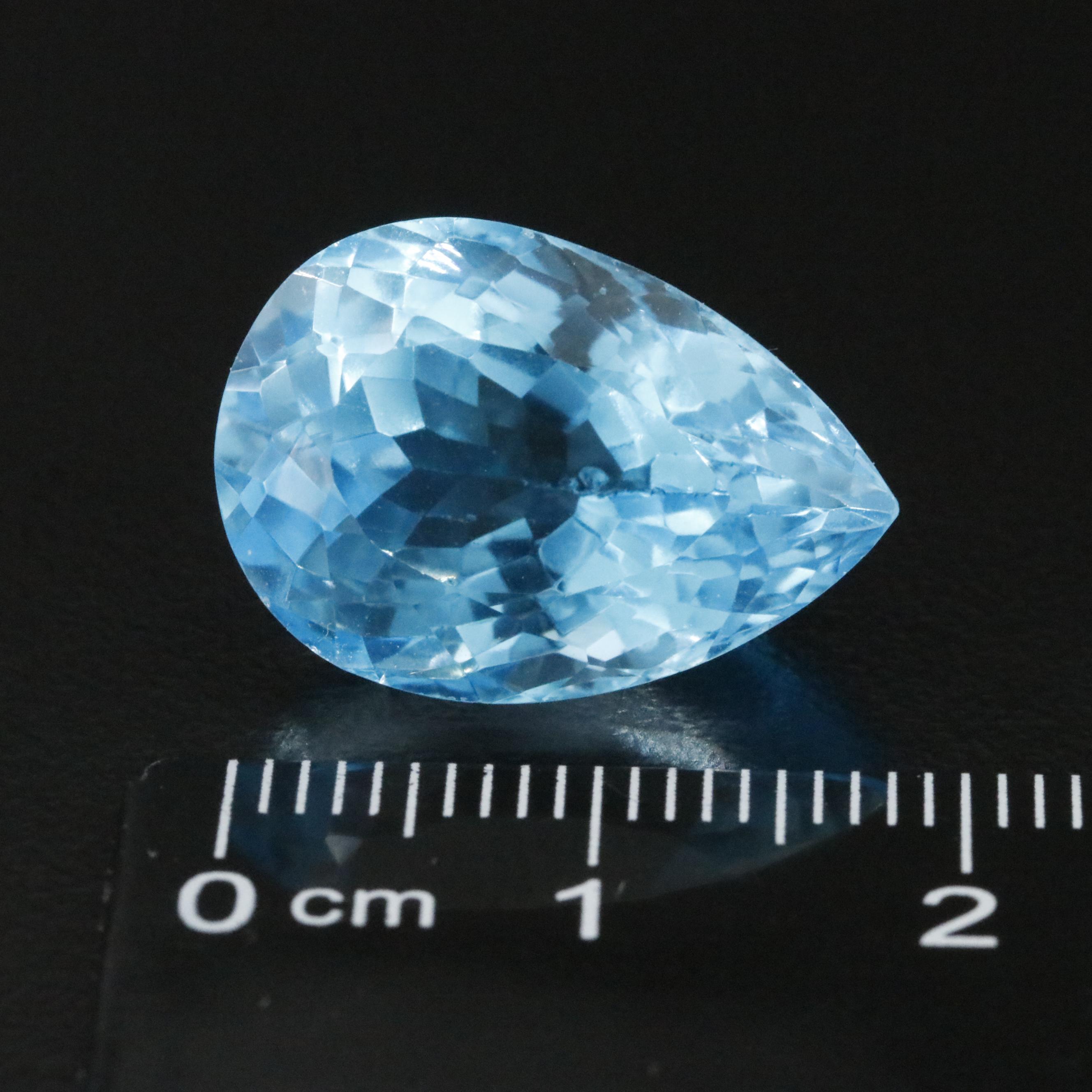 Loose 19.29 CT Blue Topaz
