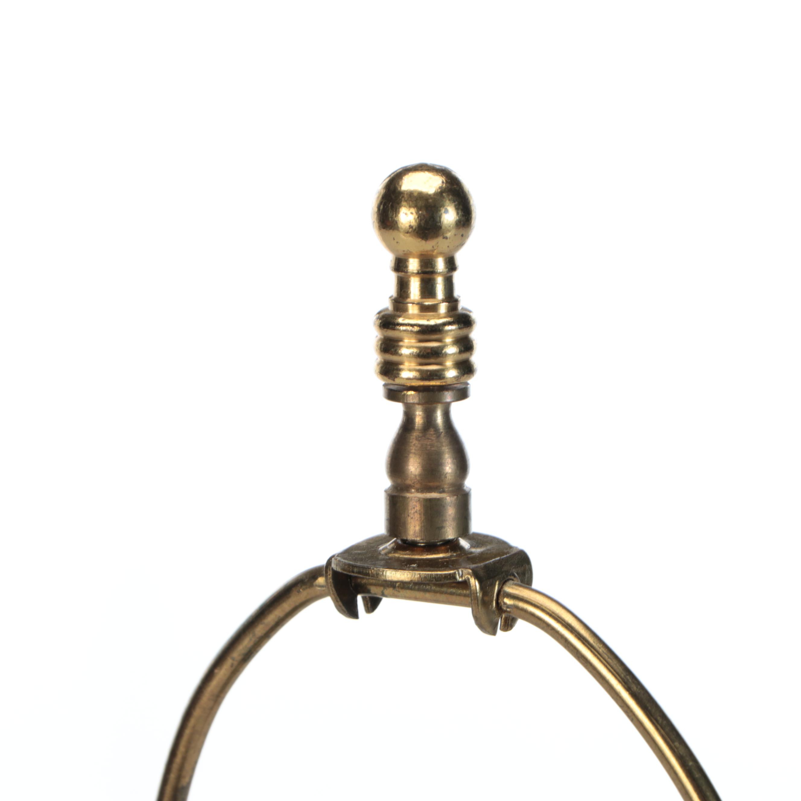 Mid Century Modern Blue and Green Drip Glaze Ceramic Table Lamp