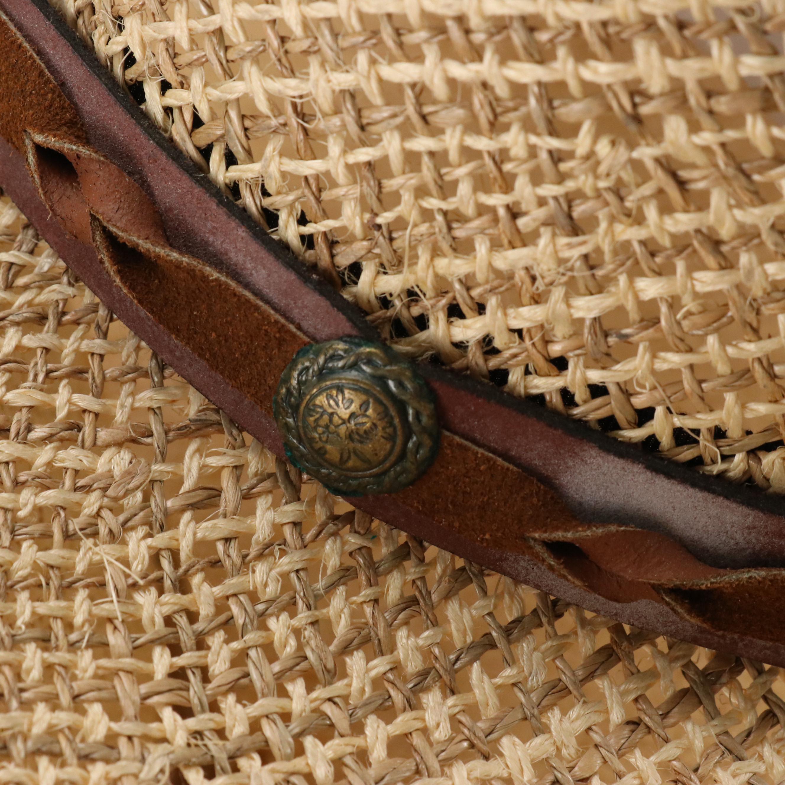 The J. Peterman Company Panama Hat with Other Woven Straw/Natural Fiber Sunhats