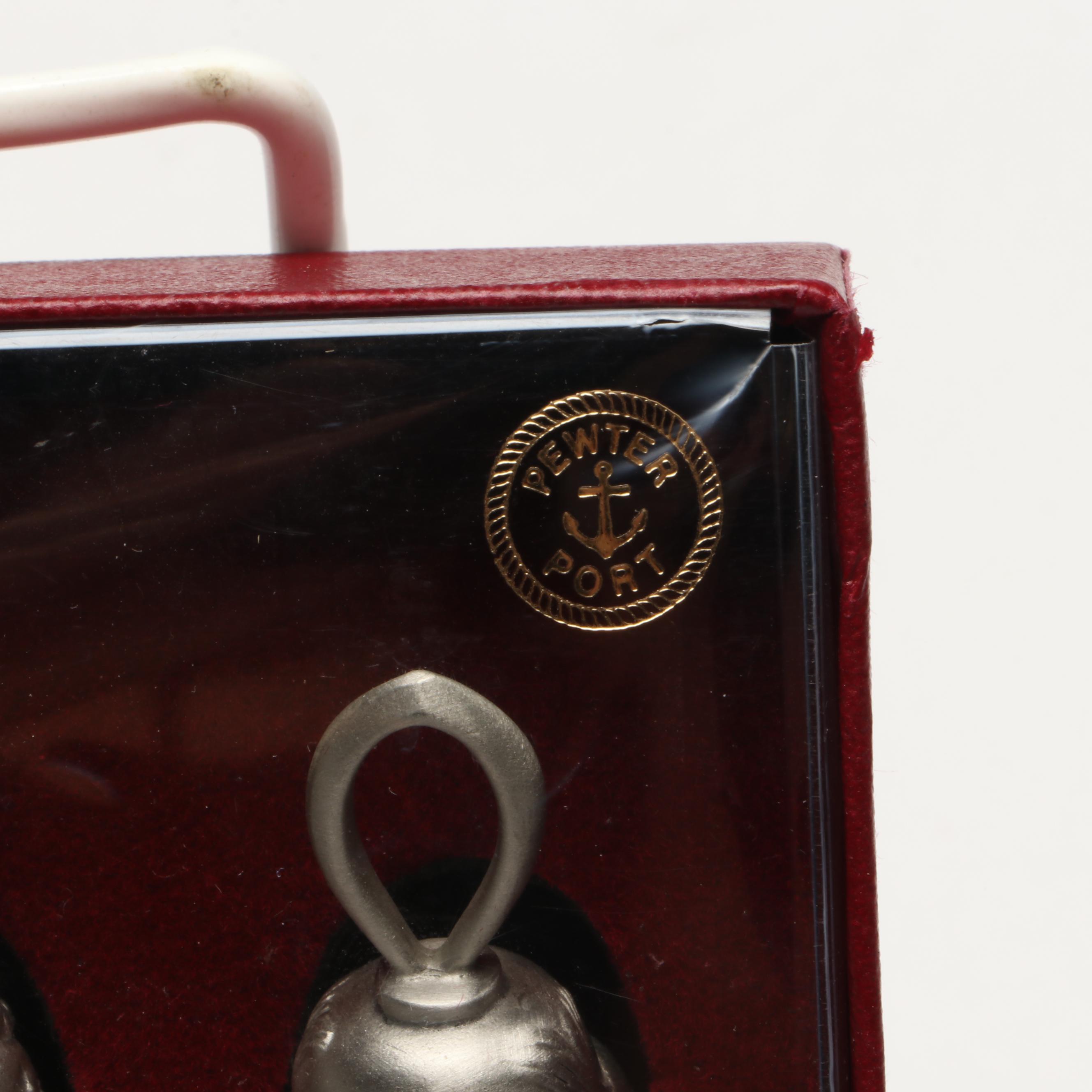 Hallmark Polar Express Hot Cocoa Mug and Saucer Sets, Pewter Port Bell Ornaments