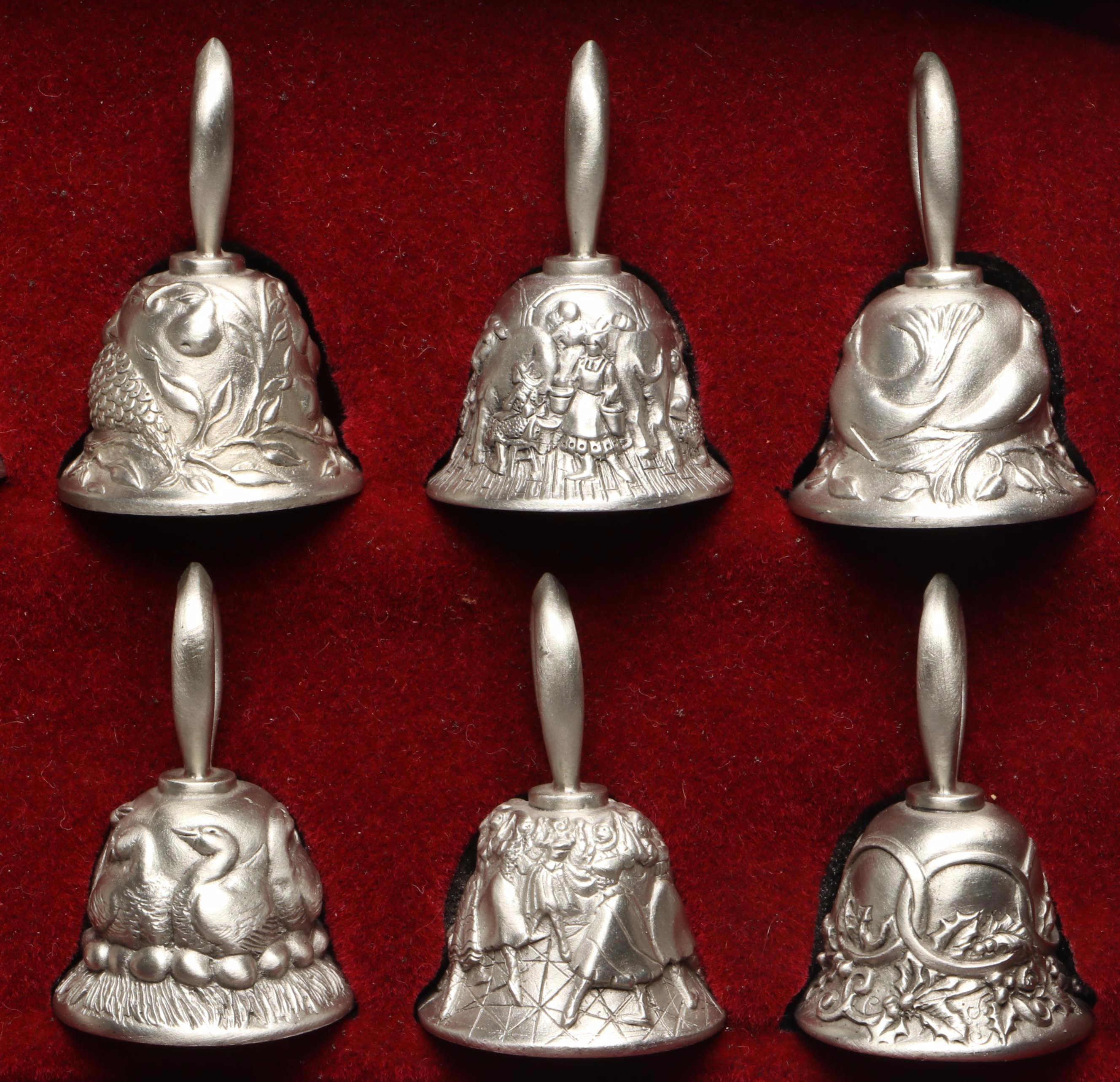 Hallmark Polar Express Hot Cocoa Mug and Saucer Sets, Pewter Port Bell Ornaments