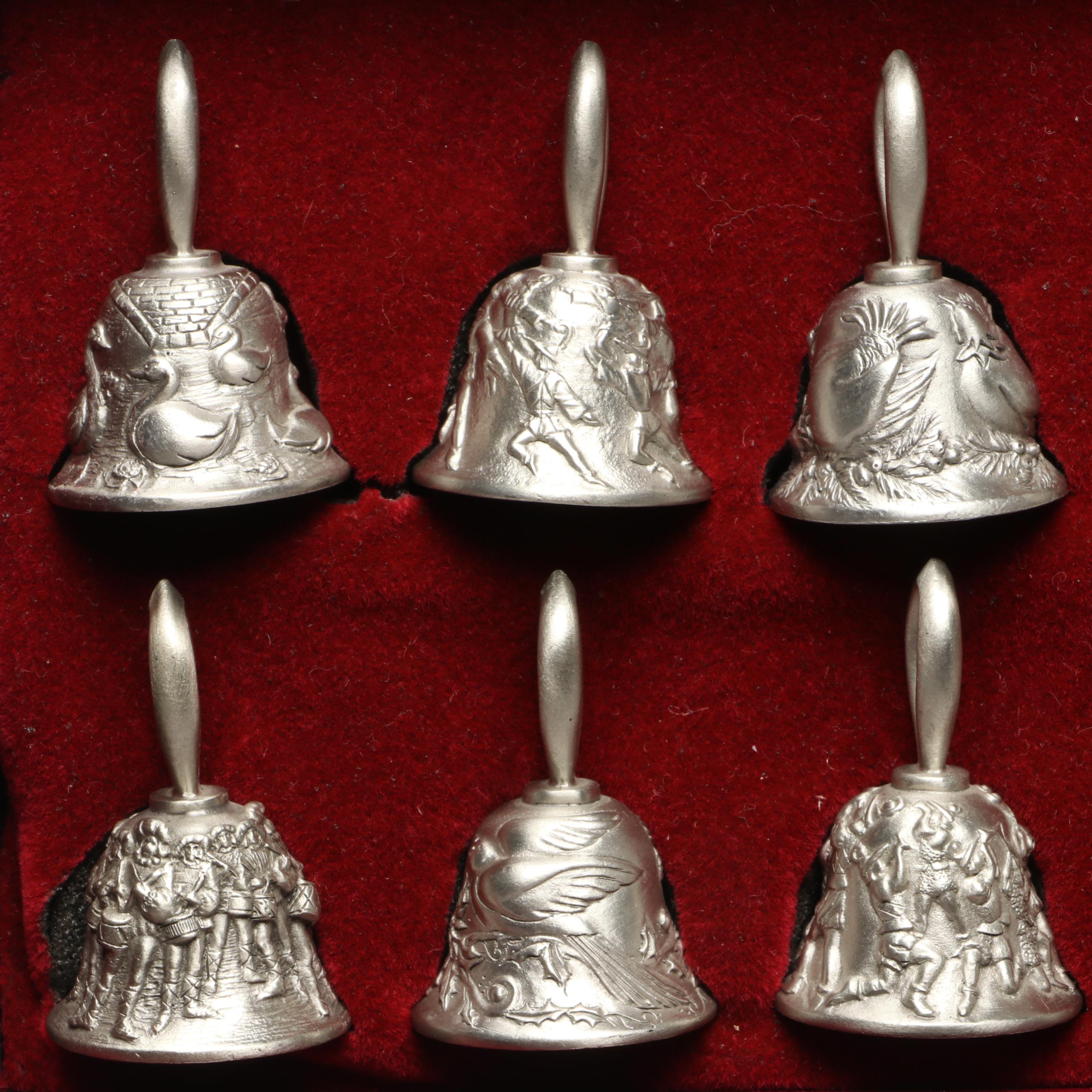 Hallmark Polar Express Hot Cocoa Mug and Saucer Sets, Pewter Port Bell Ornaments