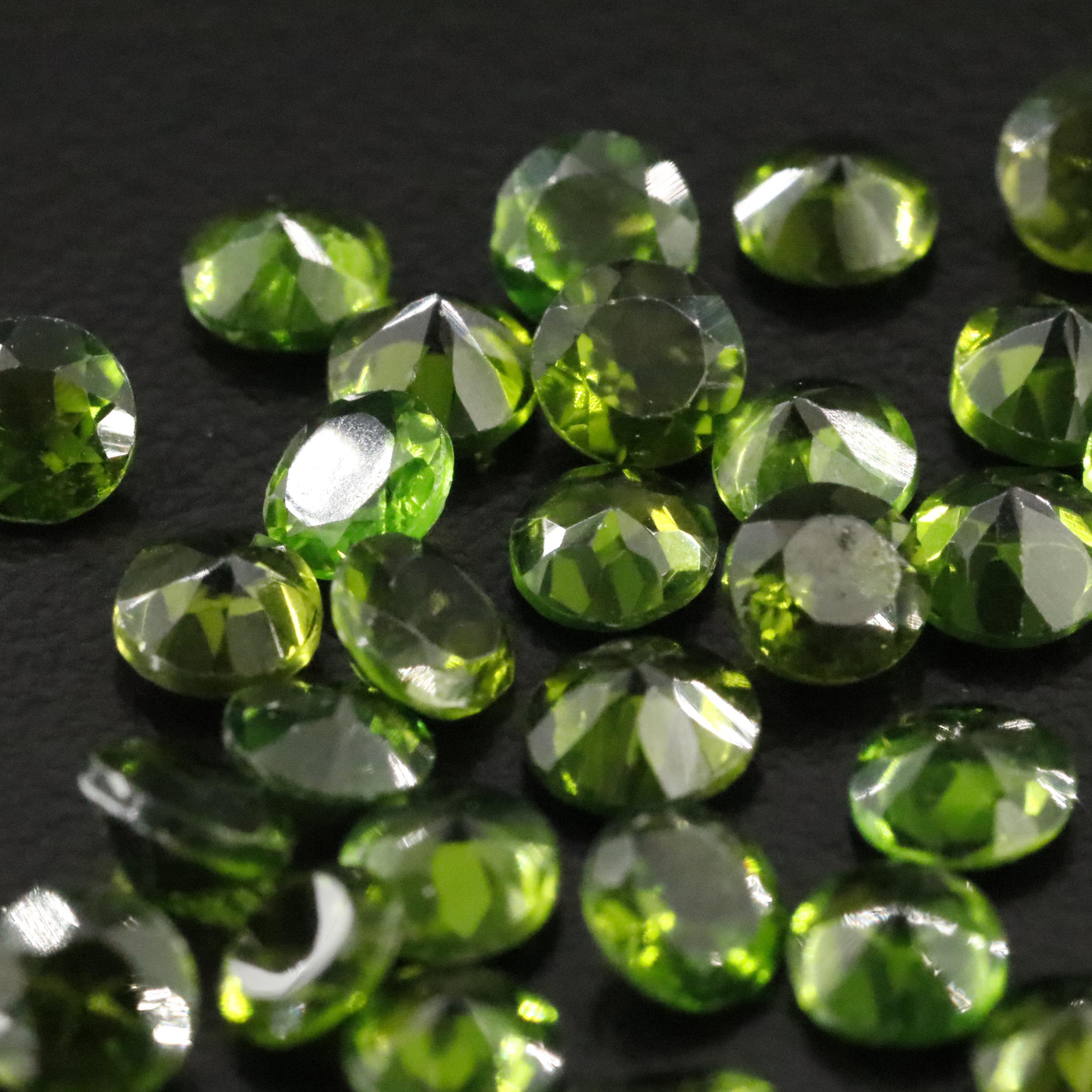 Loose 11.00 CTW Chrome Diopside Lot
