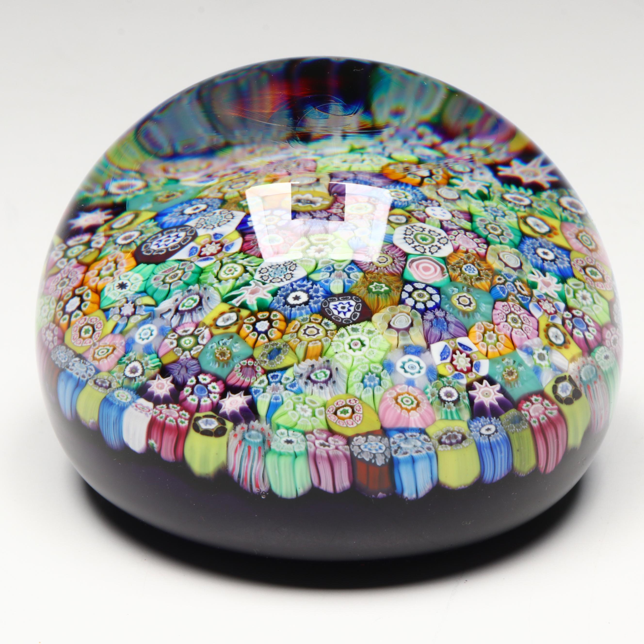Perthshire Close Pack Millefiori Glass Paperweight, 1973
