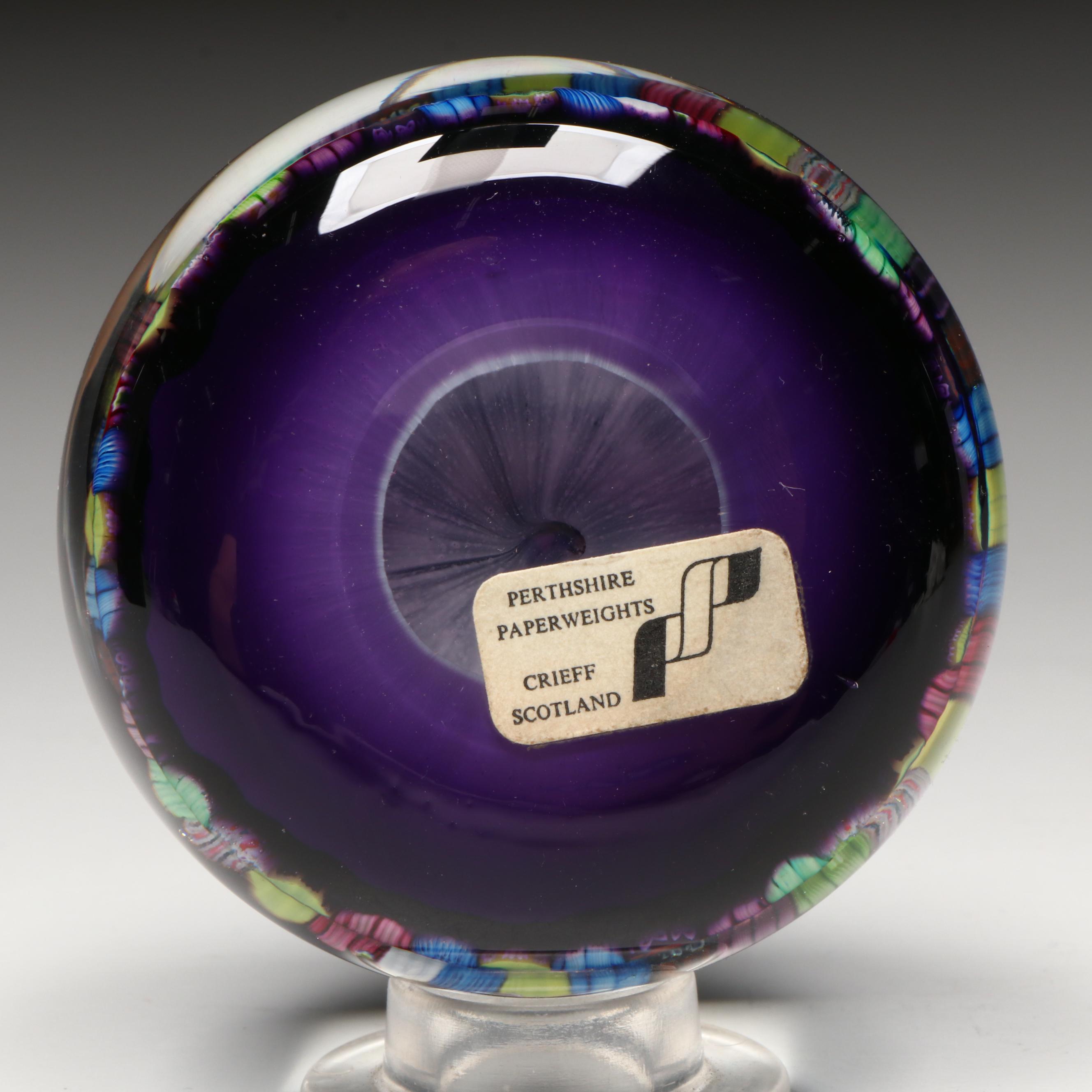 Perthshire Close Pack Millefiori Glass Paperweight, 1973