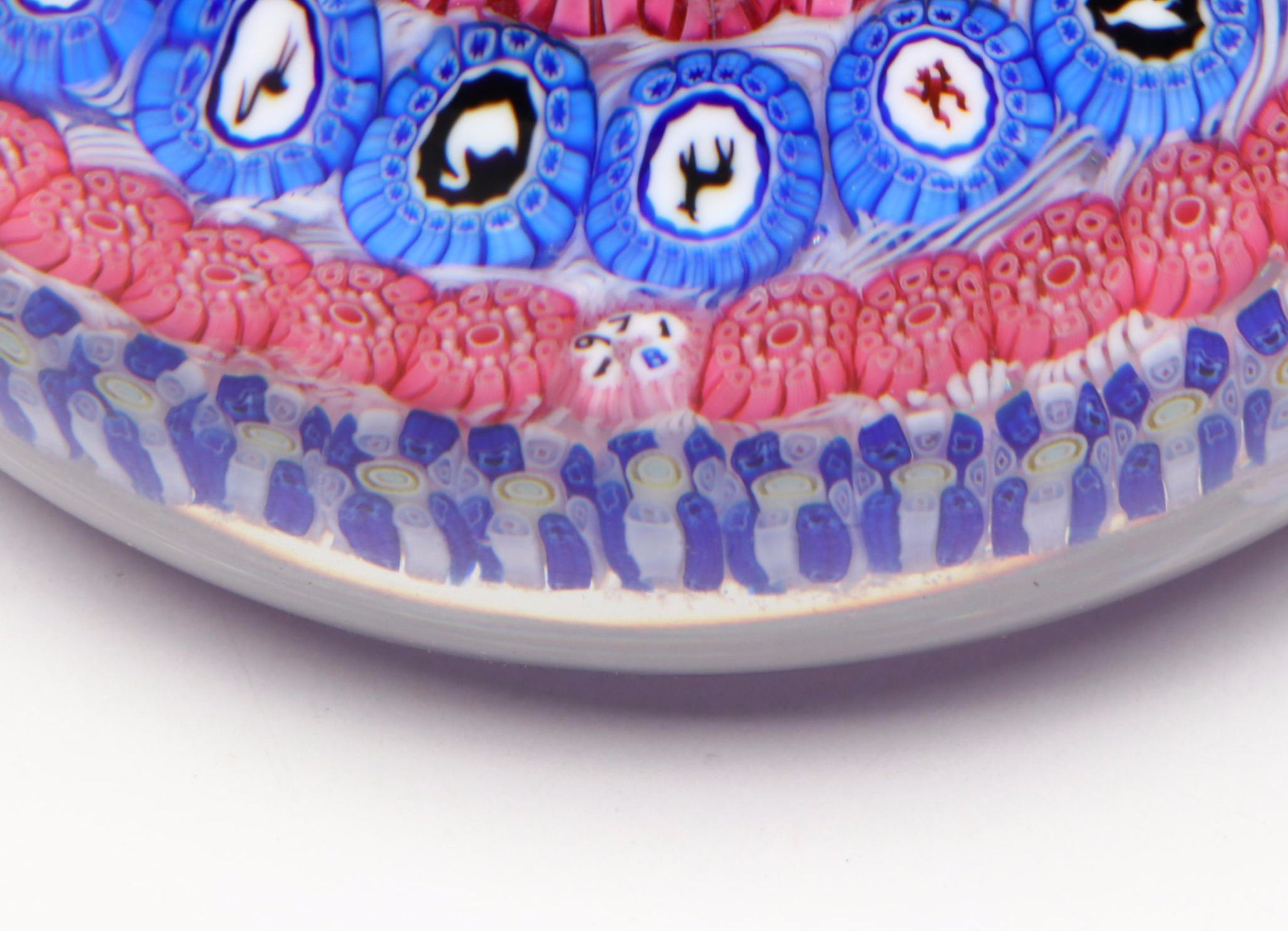 Baccarat Gridel Series White Squirrel Paperweight, 1971