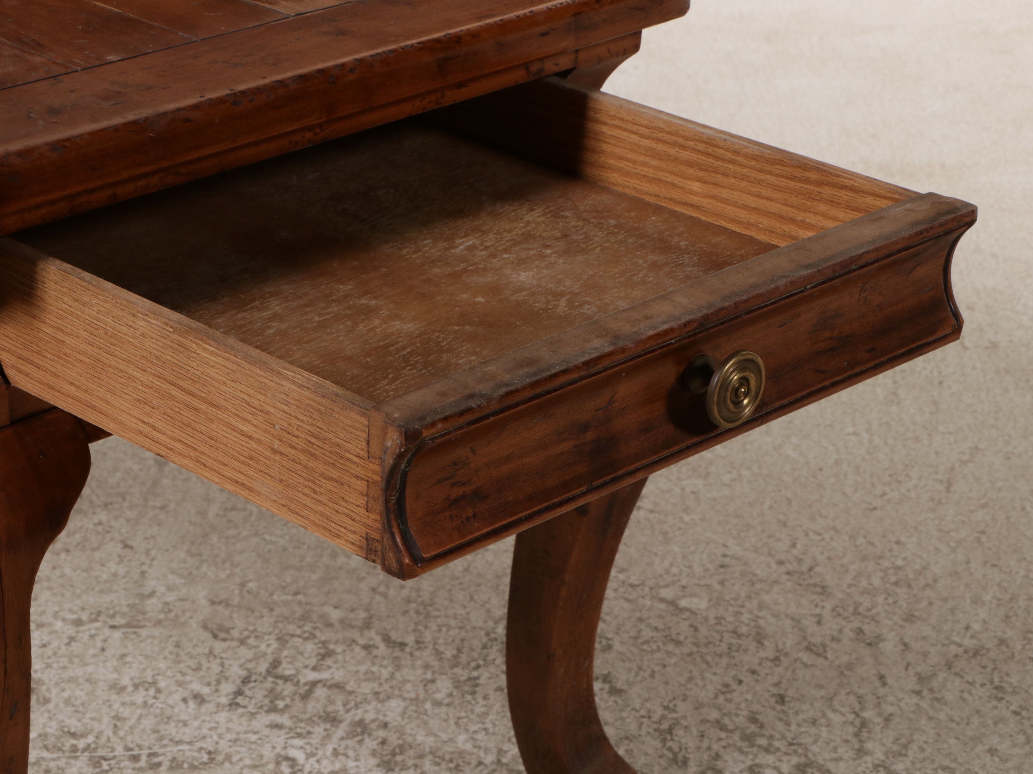 Century French Provincial Style End Table with Drawer