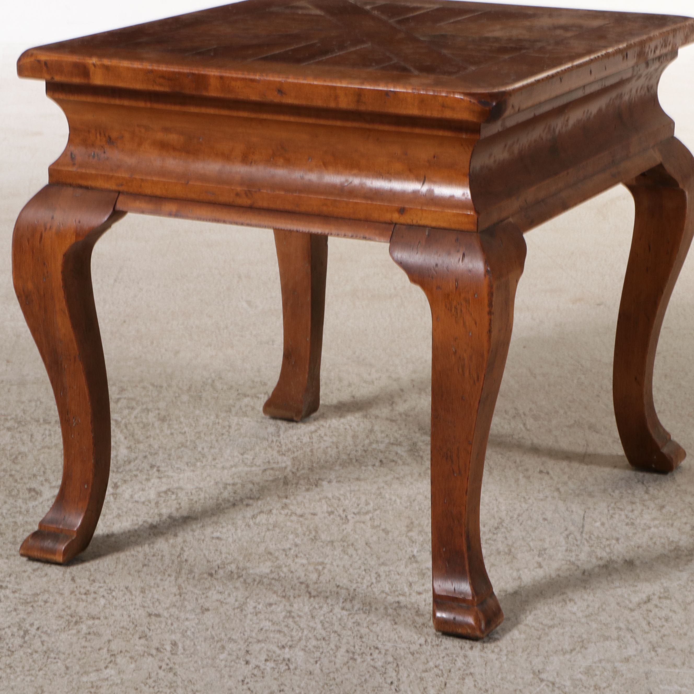 Century French Provincial Style End Table with Drawer