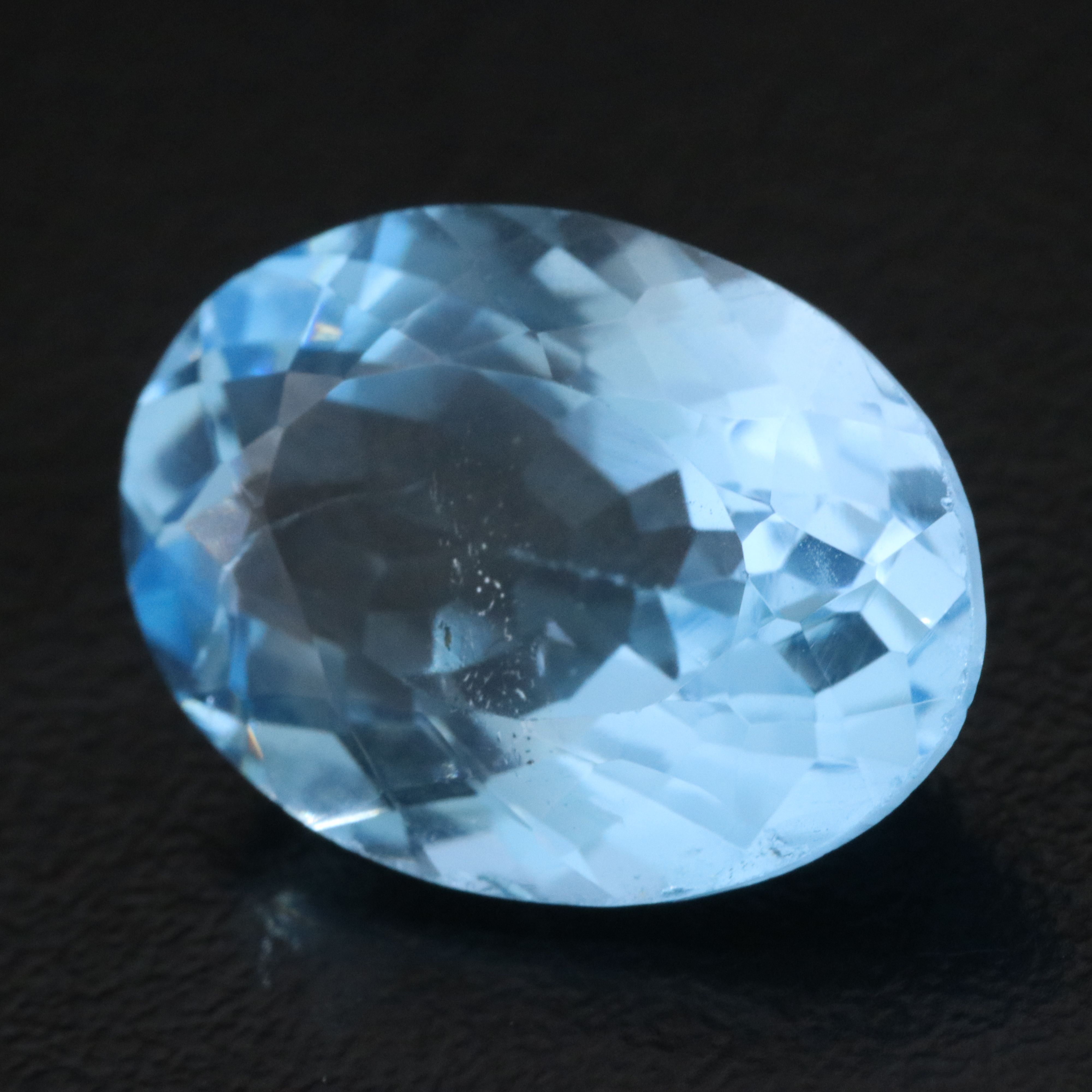 Loose 12.72 CT Swiss Blue Topaz