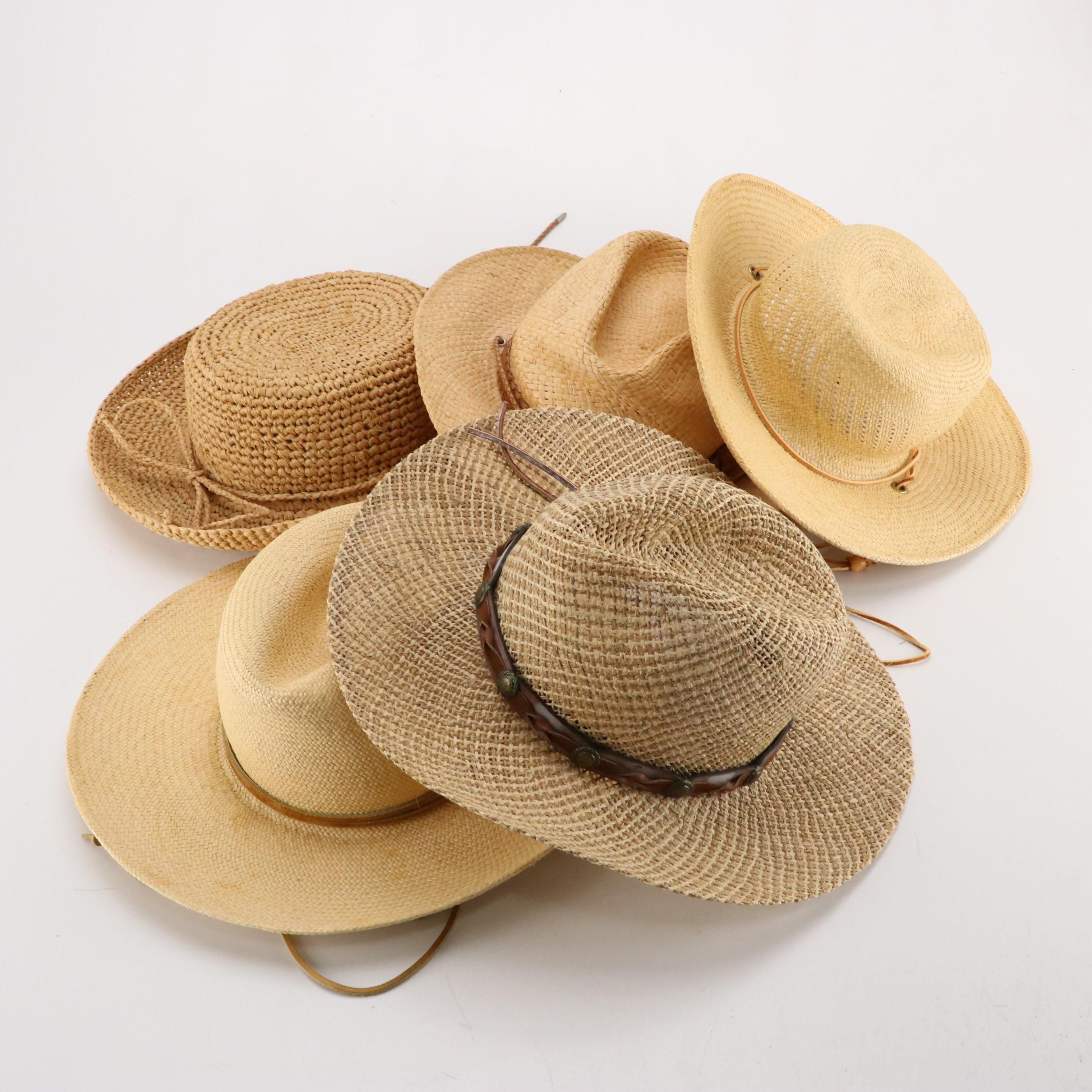 The J. Peterman Company Panama Hat with Other Woven Straw/Natural Fiber Sunhats