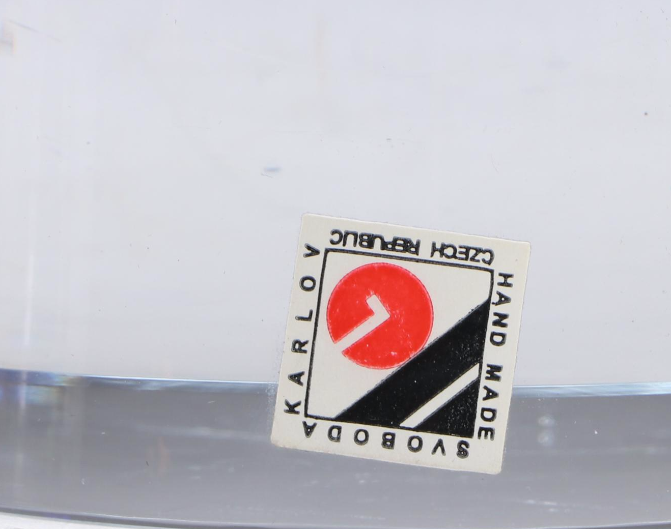 Jaroslav Svoboda Czech Handmade Art Glass Vase