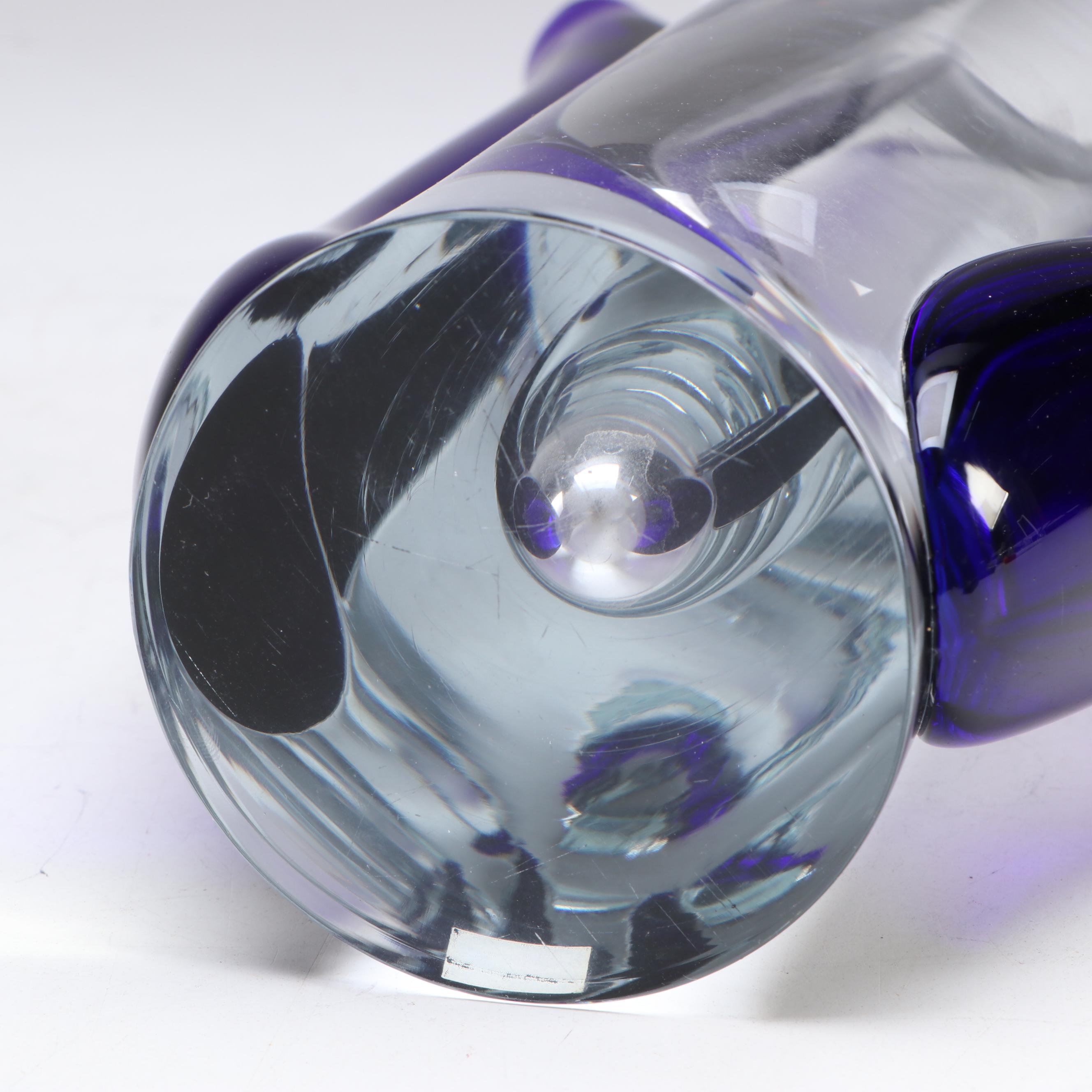 Jaroslav Svoboda Czech Handmade Art Glass Vase