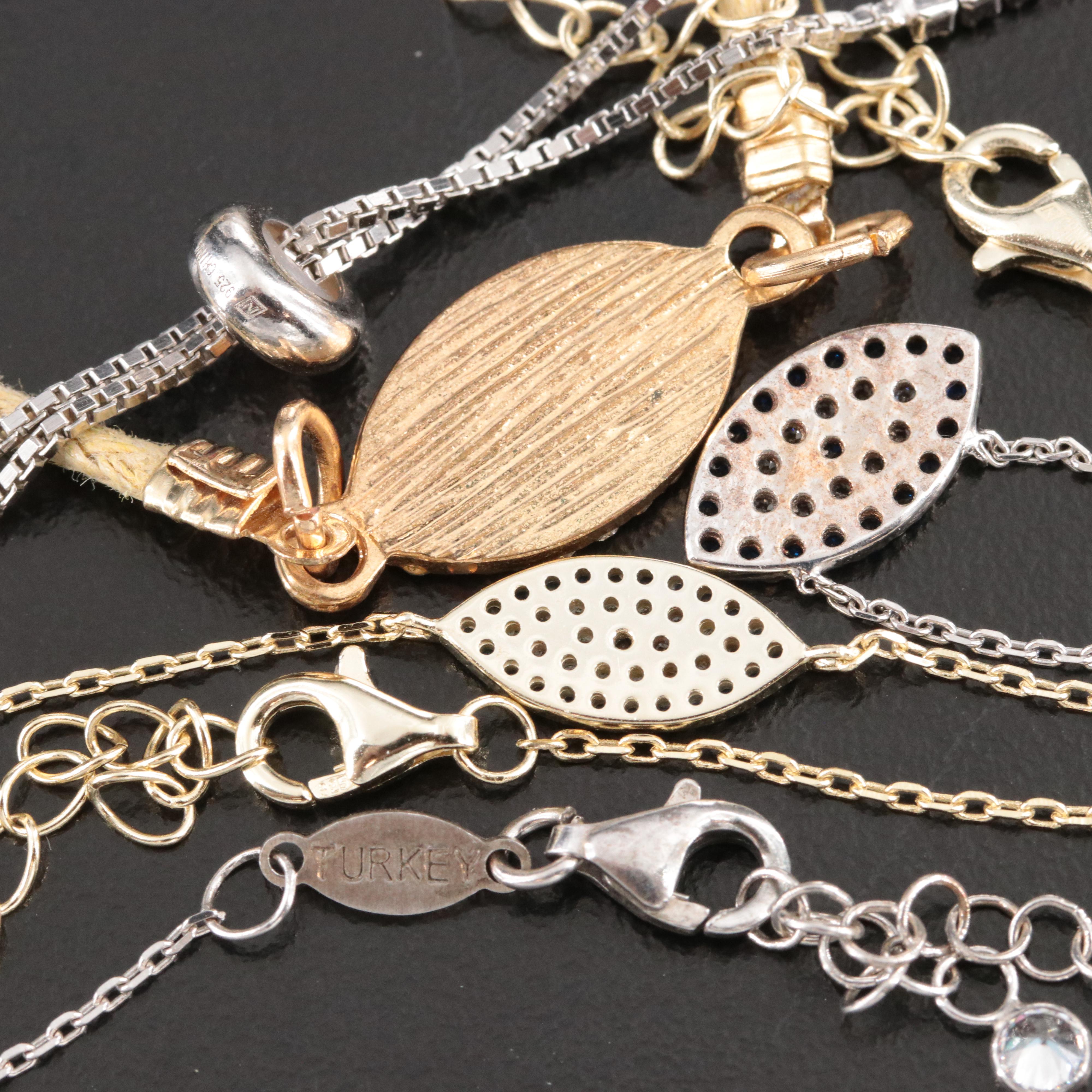 Evil Eye, Moon and Stars and Sterling Featured in Necklaces and Bracelets