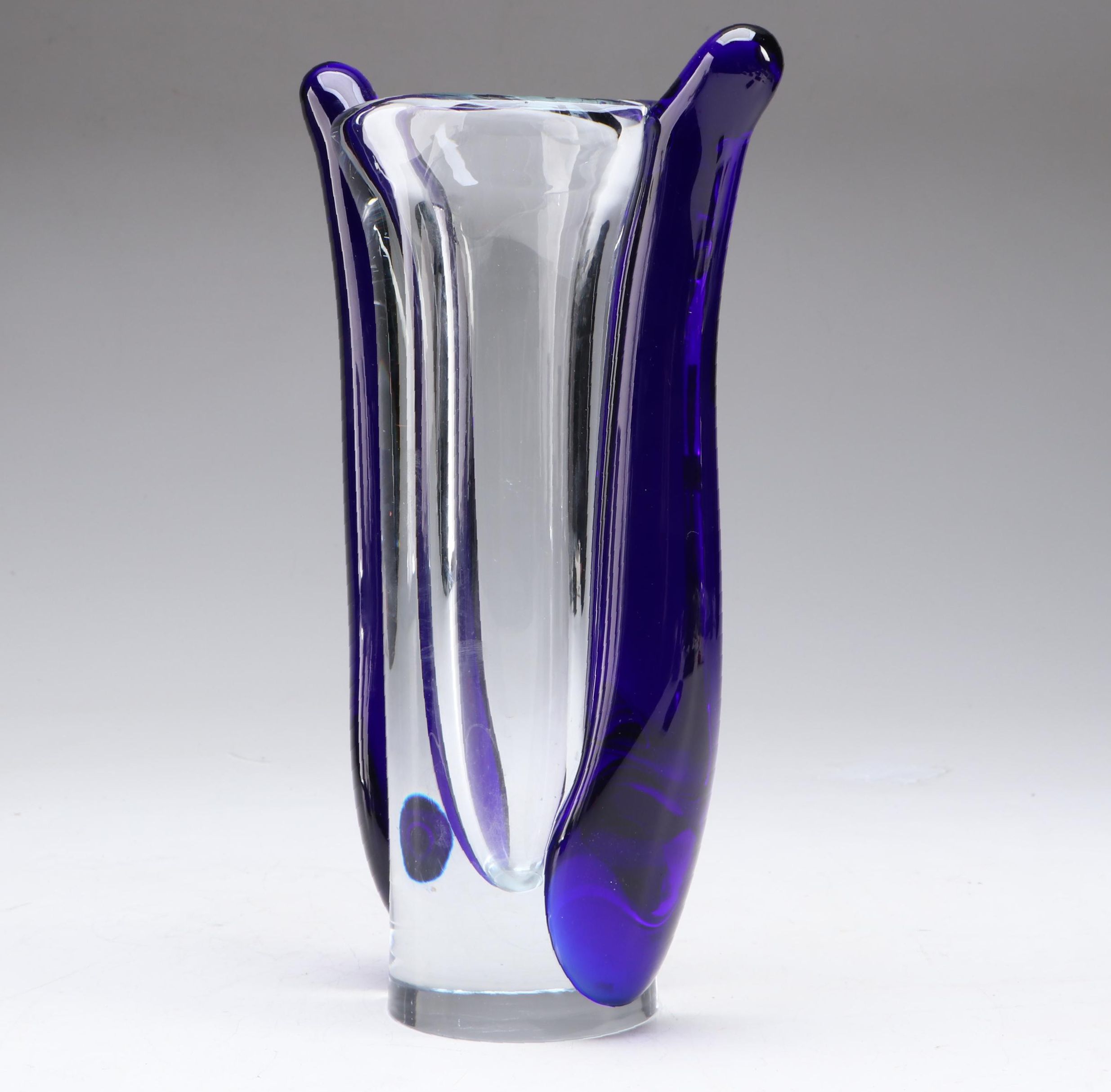 Jaroslav Svoboda Czech Handmade Art Glass Vase