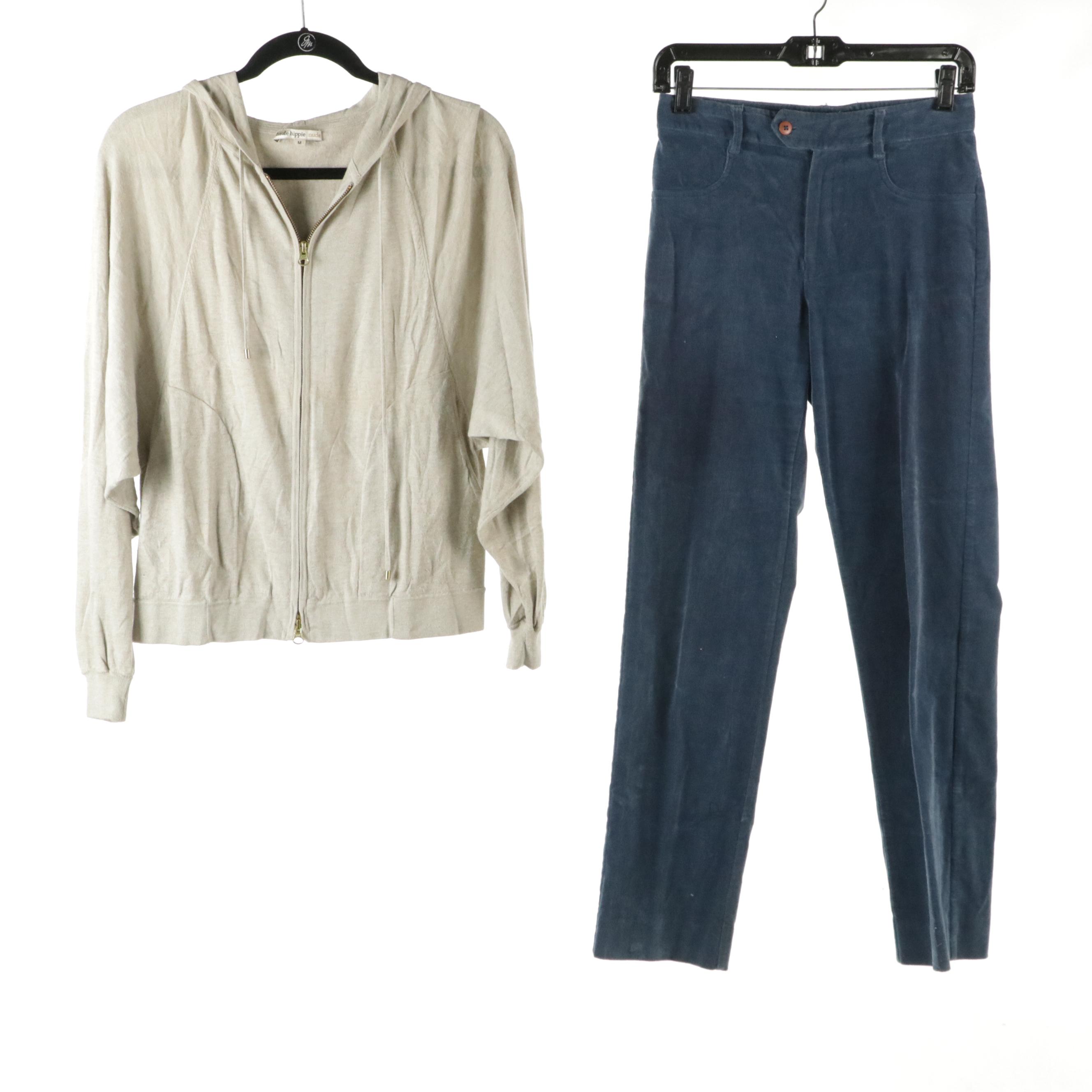 Haute Hippie Cashmere and Silk Blend Zip Jacket, Leggiadro Pants & Other Jacket