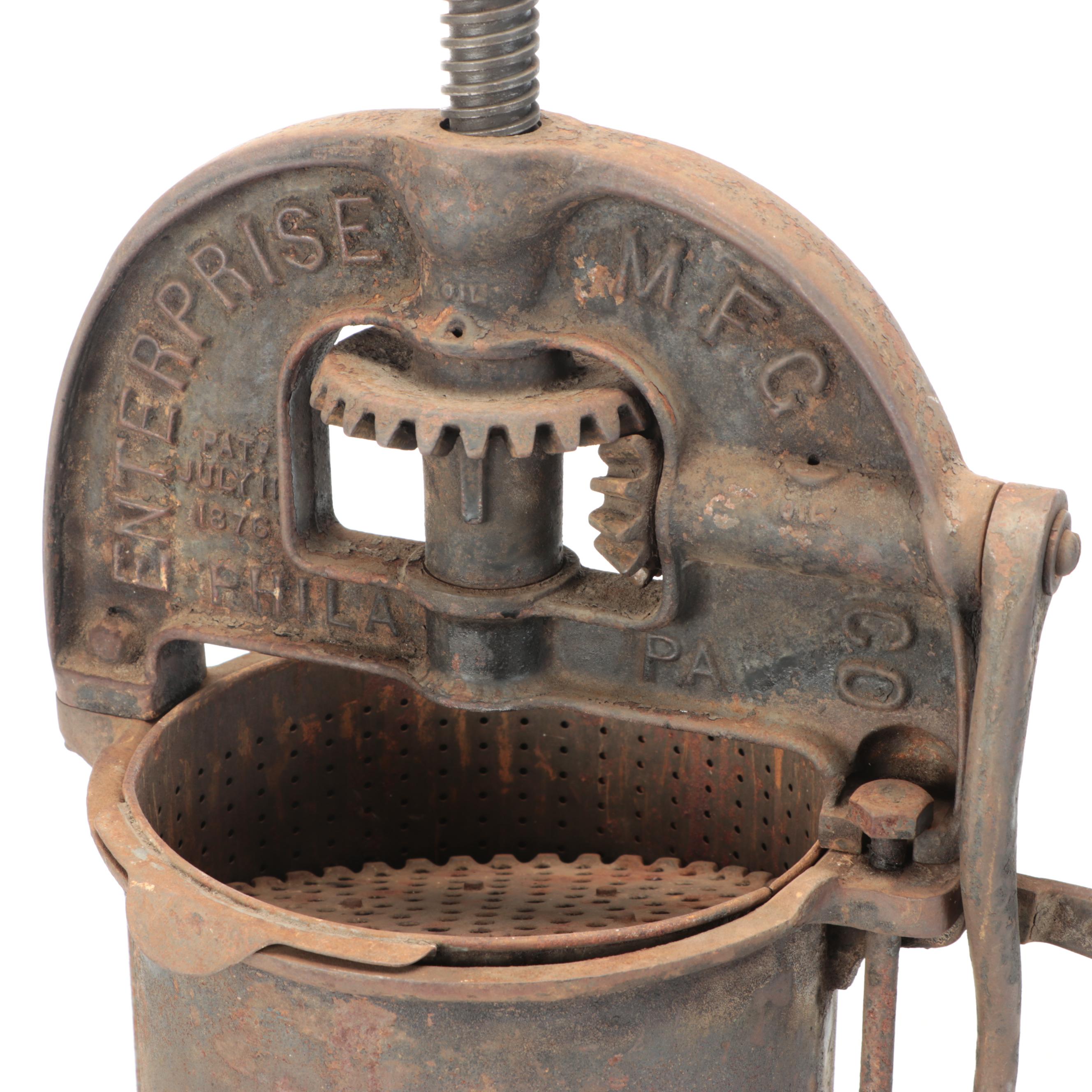 Enterprise Cast Iron Sausage Stuffer