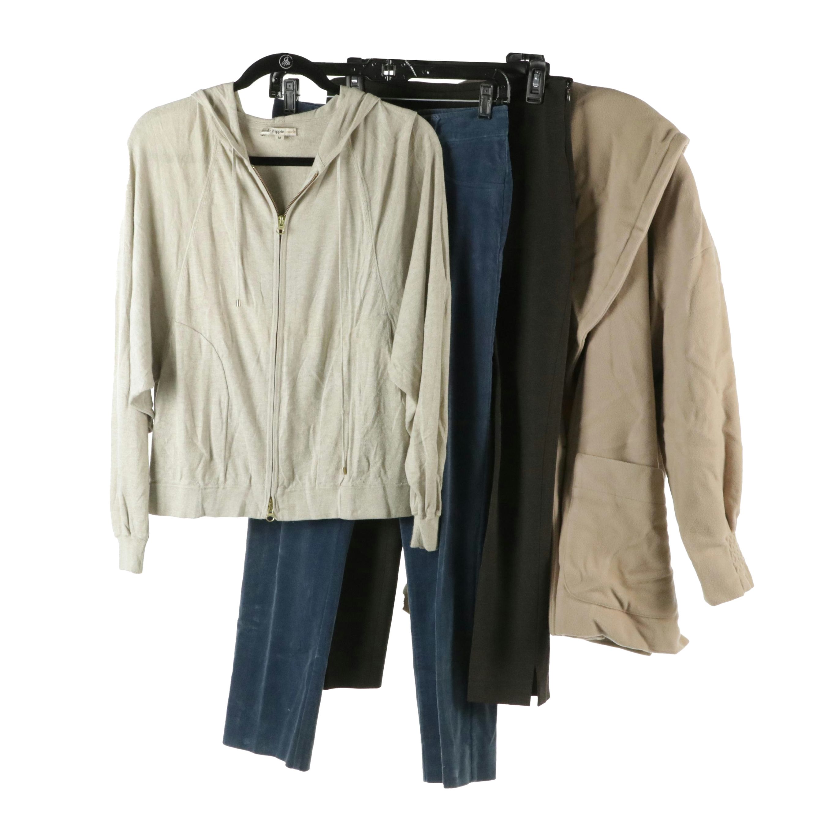 Haute Hippie Cashmere and Silk Blend Zip Jacket, Leggiadro Pants & Other Jacket